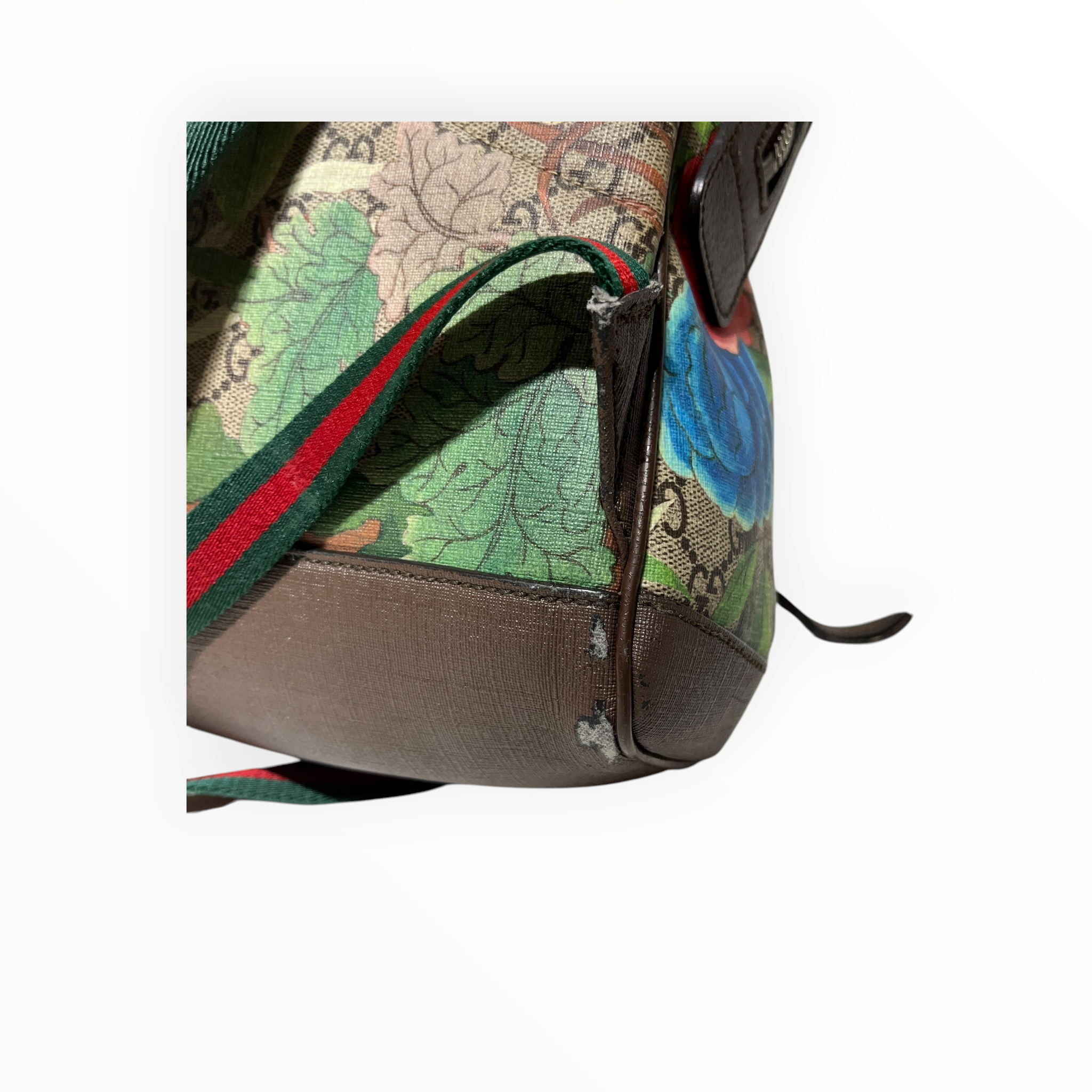 GUCCI/Backpack/Monogram/Leather/BRW/GG Supreme Tian Print Backpack view 5