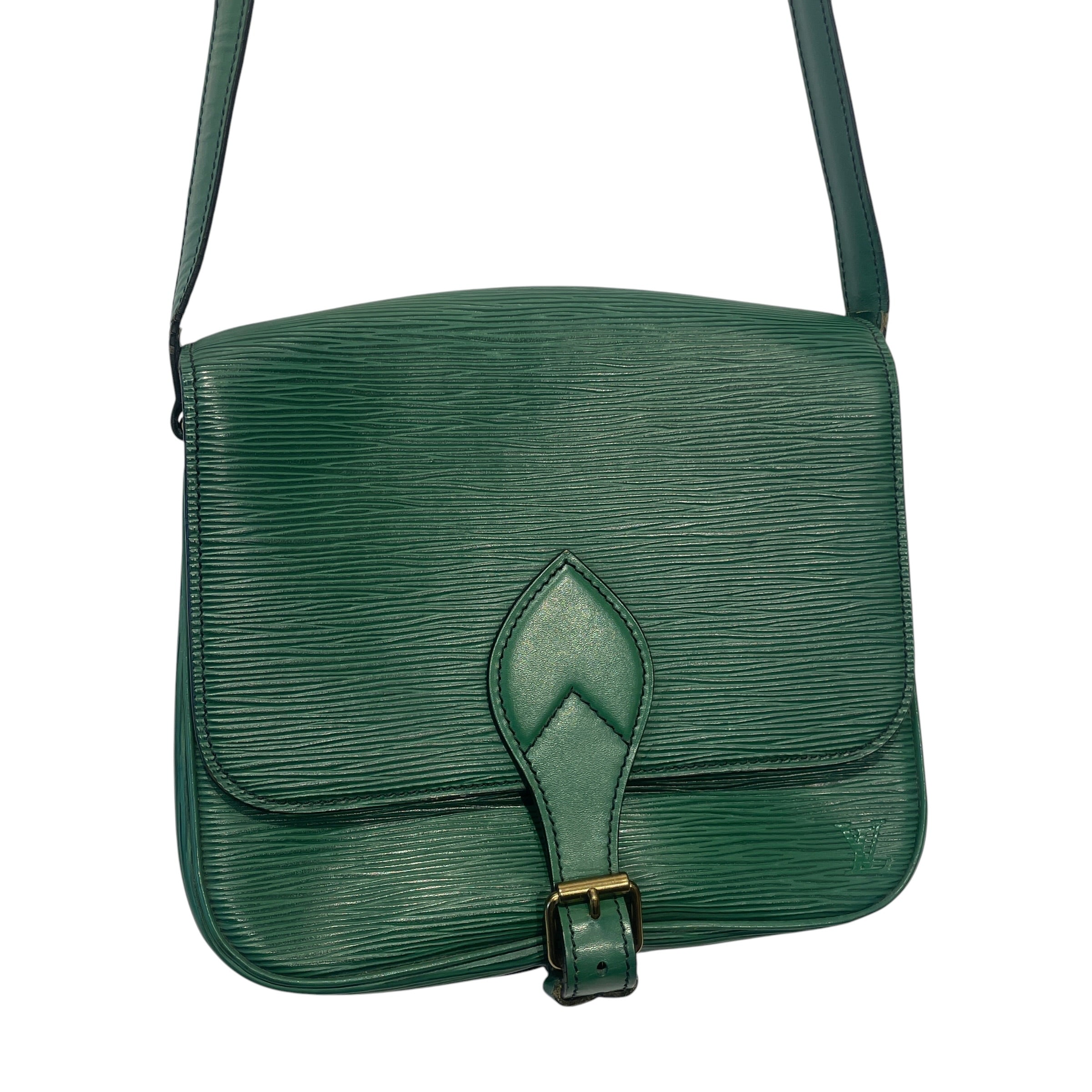LOUIS VUITTON/Cross Body Bag/Leather/GRN/CARTOUCHIERE/EPI LEATHER/GOLD view 3