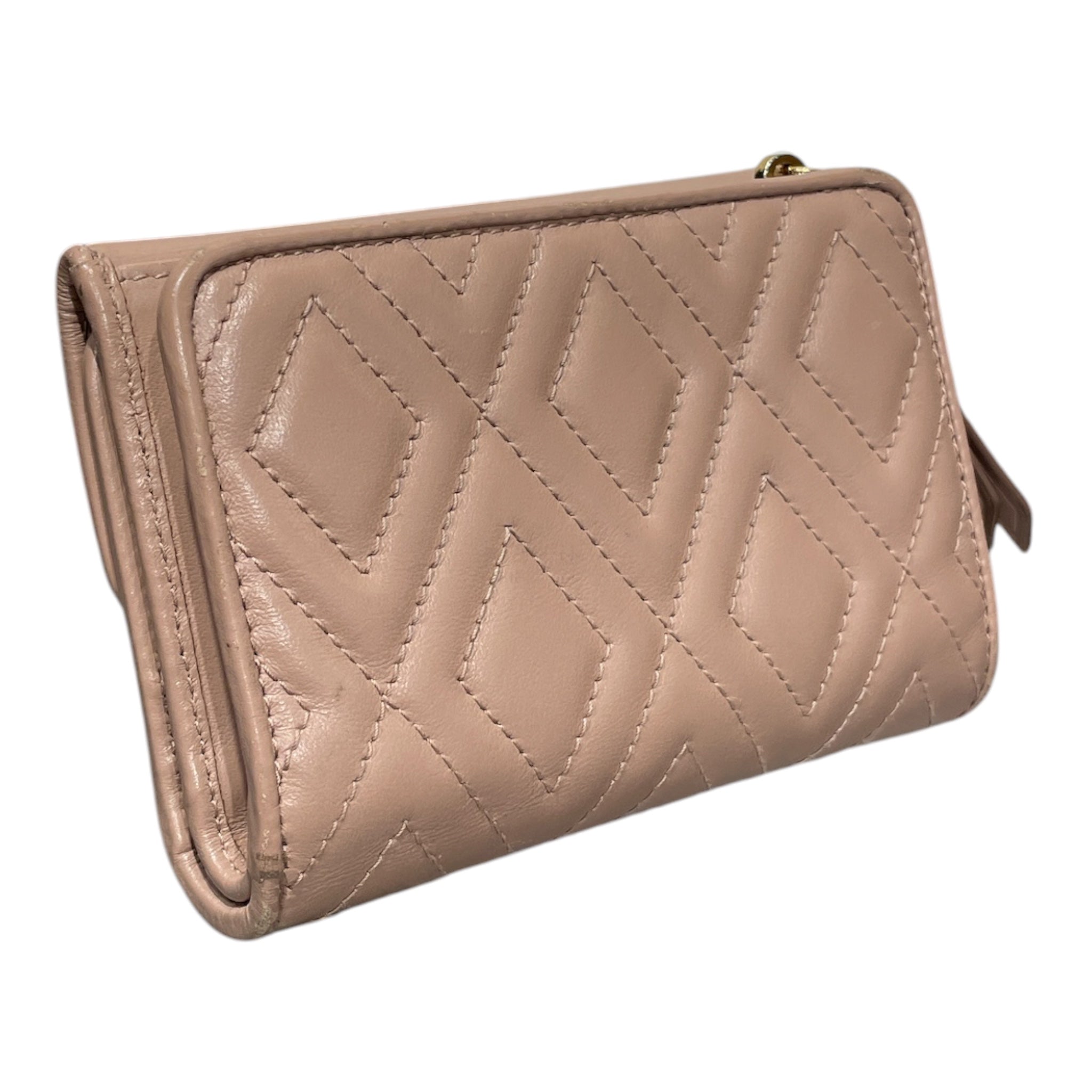 MIU MIU/Trifold Wallet/Leather/PNK/L's/MATELASSE QUILTED W BOX view 2