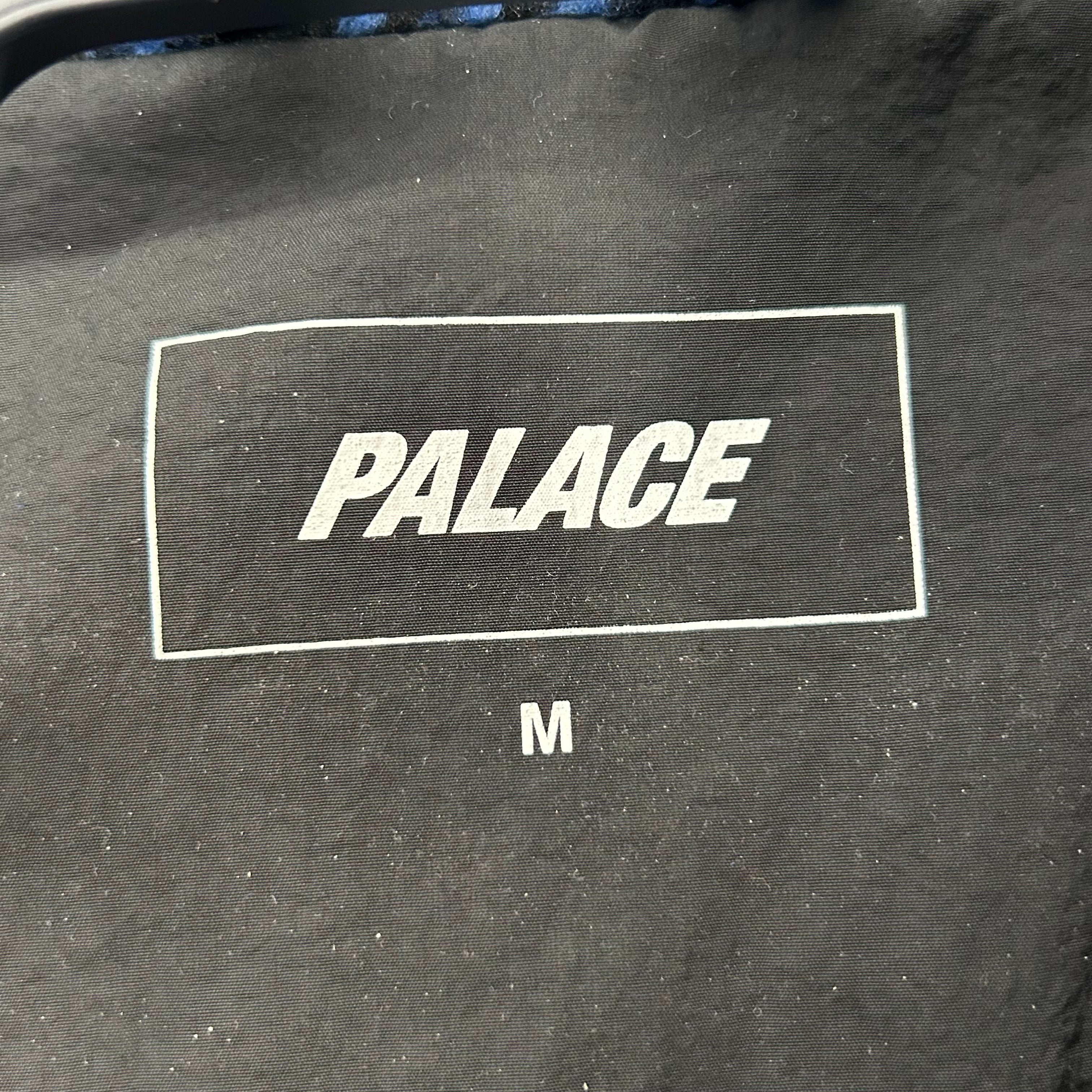 PALACE/Fleece Jkt/M/Cotton/BLU/Hombre Check/BLUE AND BLACK CHECKER view 3
