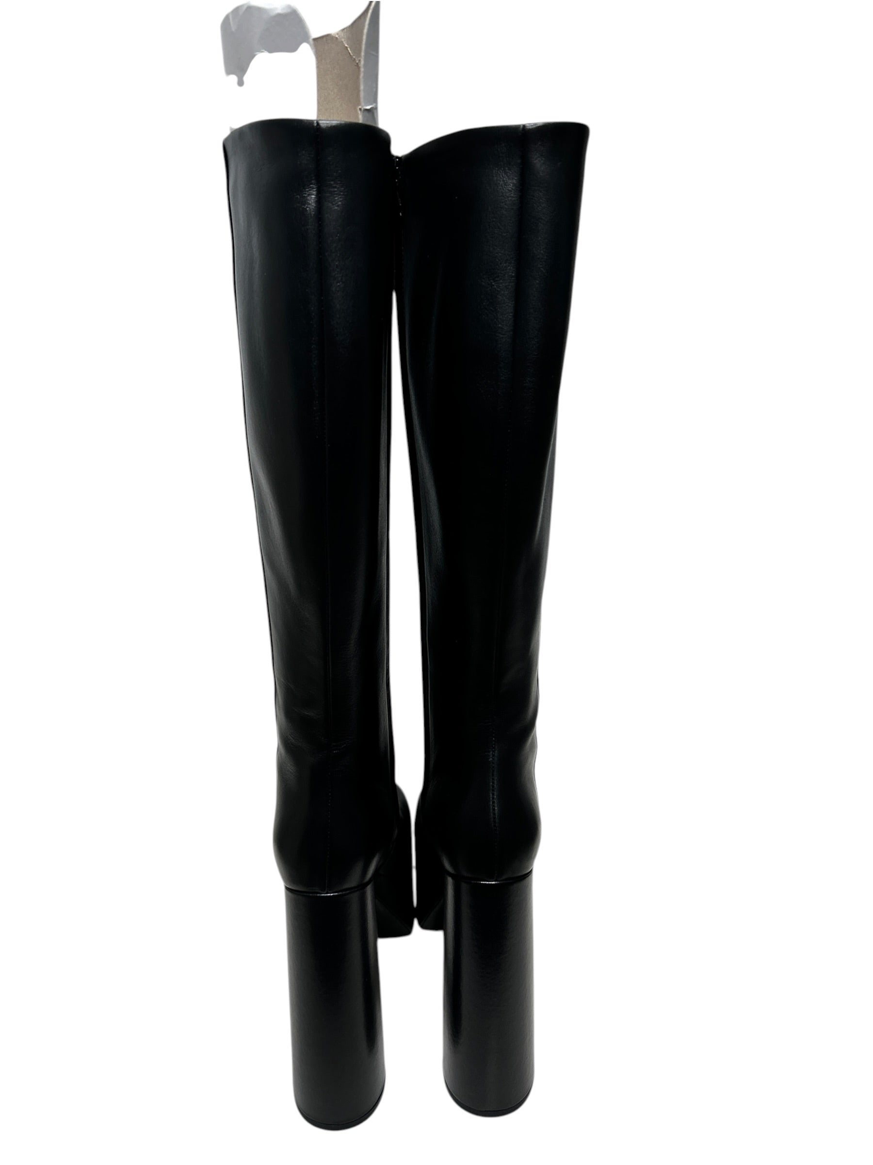 BALENCIAGA/Heels/US 8.5/Leather/BLK/CAMDEN PLATFORM KNEE HIGH view 5