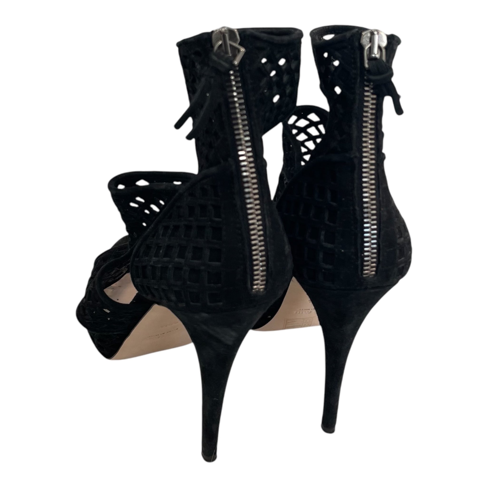 MIU MIU/Heels/US 8/BLK/cut out caged heels view 2