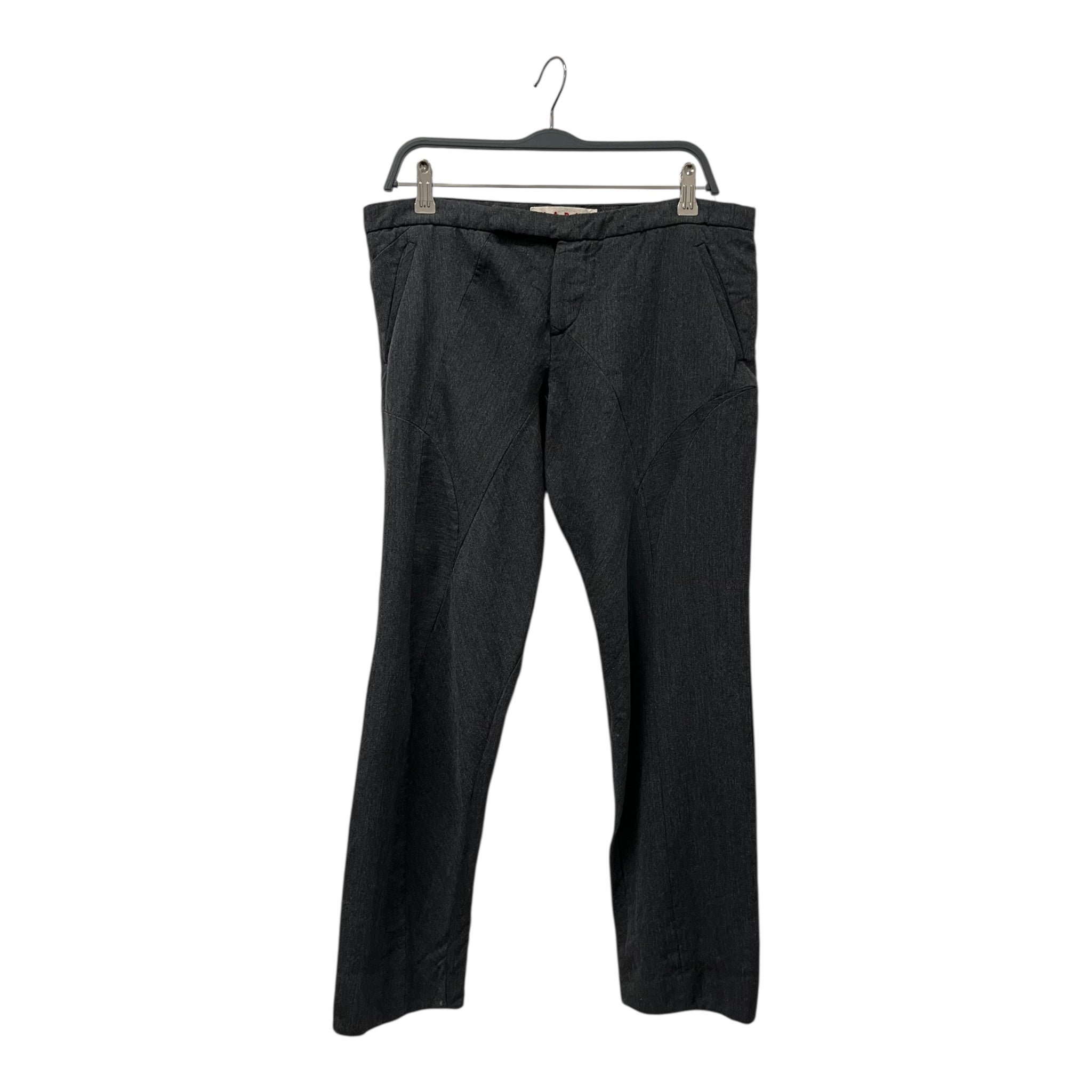 MARNI/Pants/44/Wool/GRY/ASSYMETRICAL PANNELING SLACKS view 1