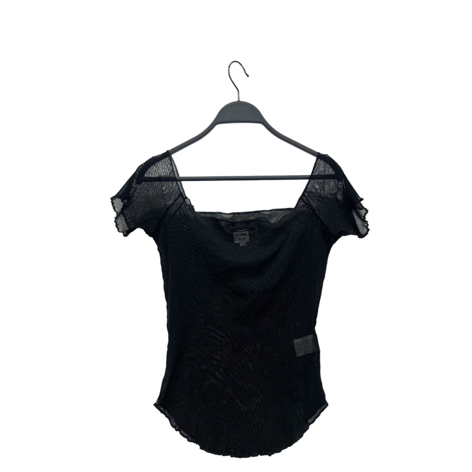 Jean Paul GAULTIER FEMME/T-Shirt/40/Cotton/BLK/SHEER/OFFSHOULDER view 2