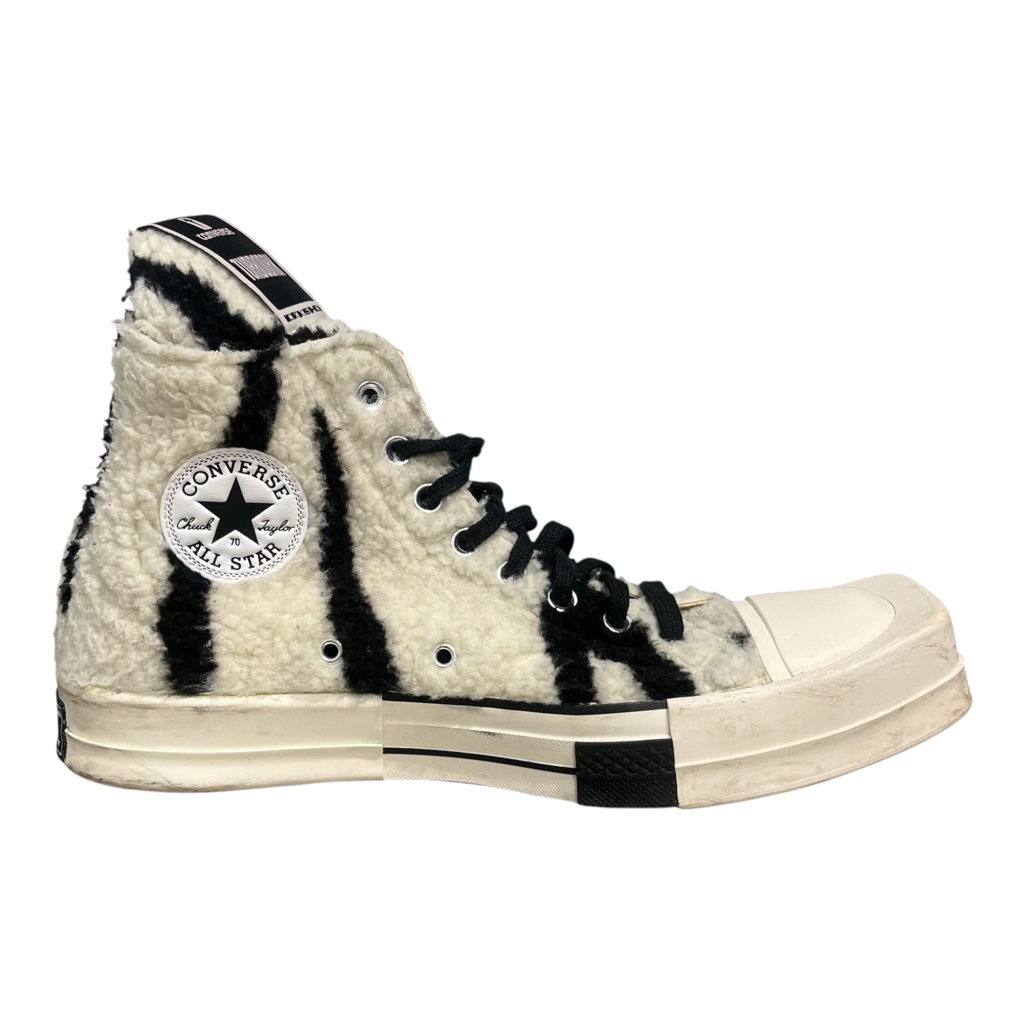 CONVERSE/RICK OWENS DRKSHDW/Hi-Sneakers/US 10/WHT/CHUCK HIGH view 5