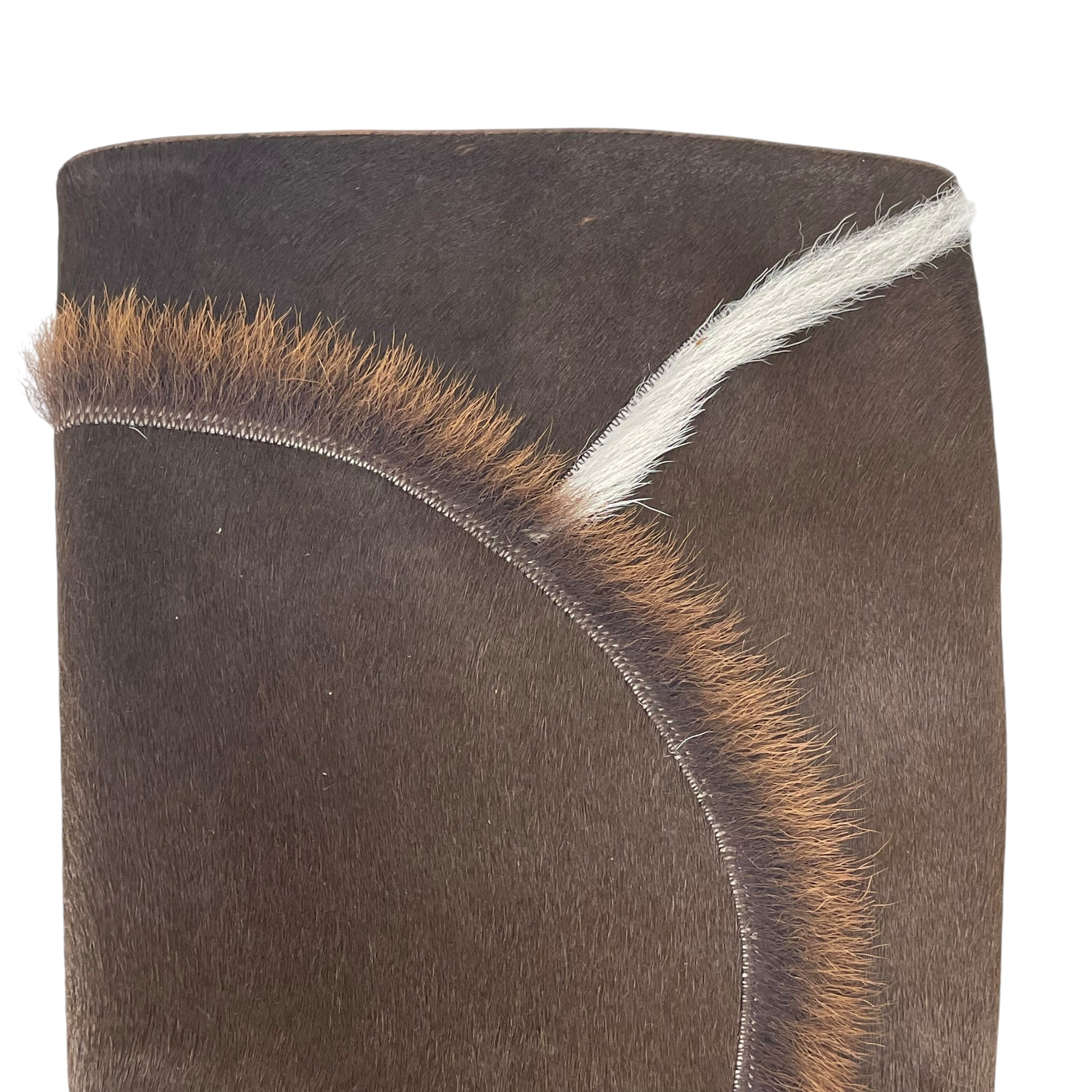 Salvatore Ferragamo/Boots/US 6.5/Fur/BRW/PONY HAIR KITTEN HEEL BOOT view 5