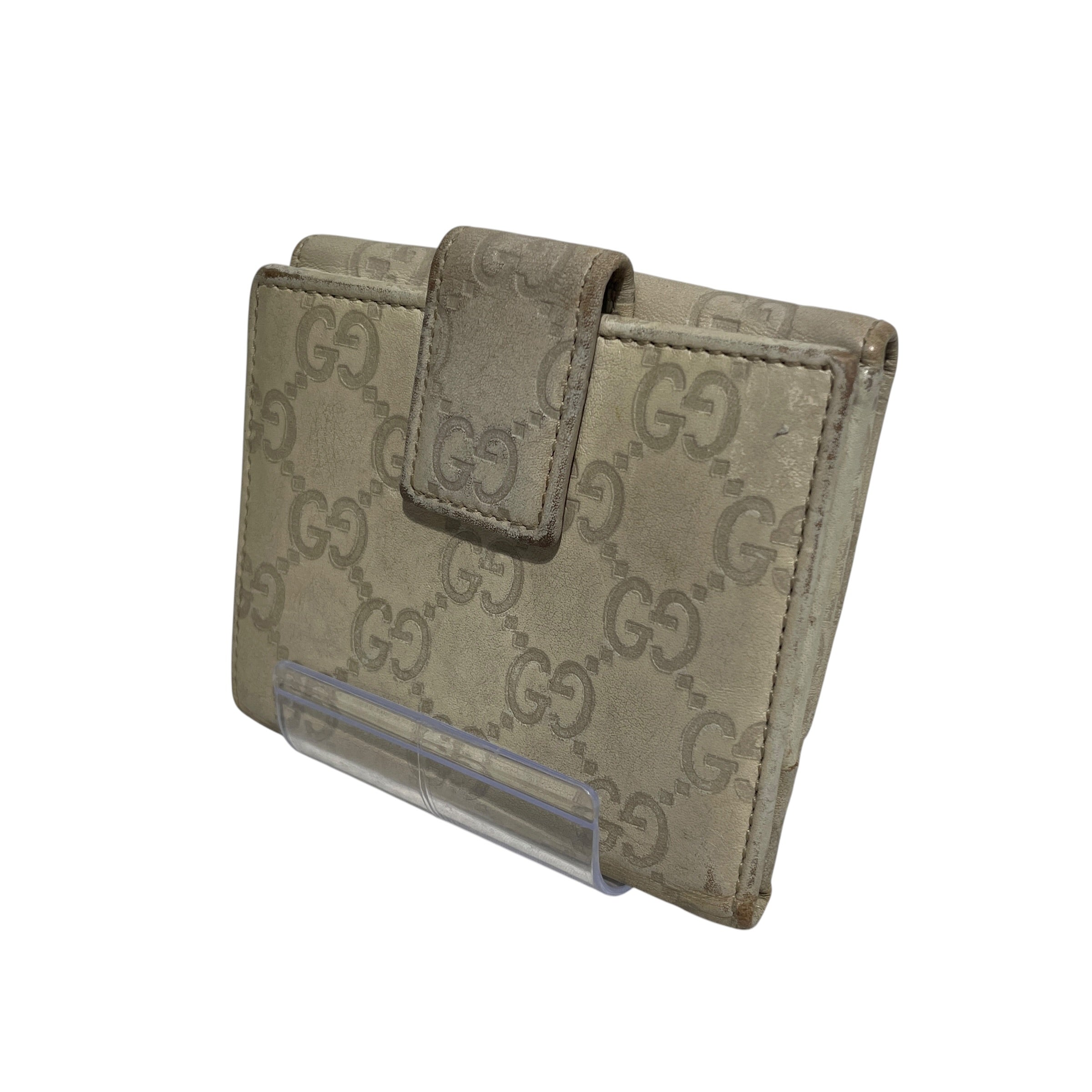GUCCI/Wallet/Monogram/Leather/GRY/Lovely Heart Wallet view 2
