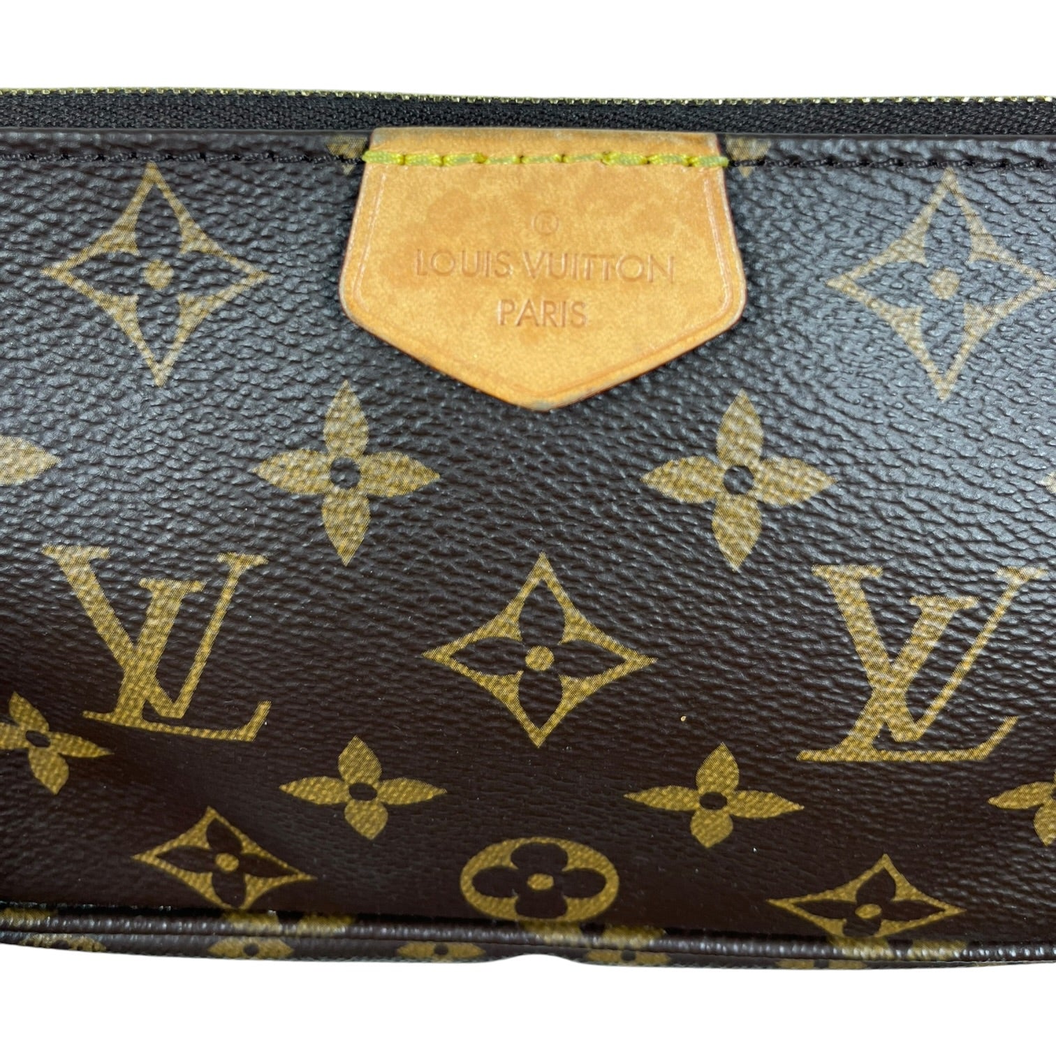 LOUIS VUITTON/Hand Bag/Monogram/Leather/BRW/Mini Pochette Bag view 4