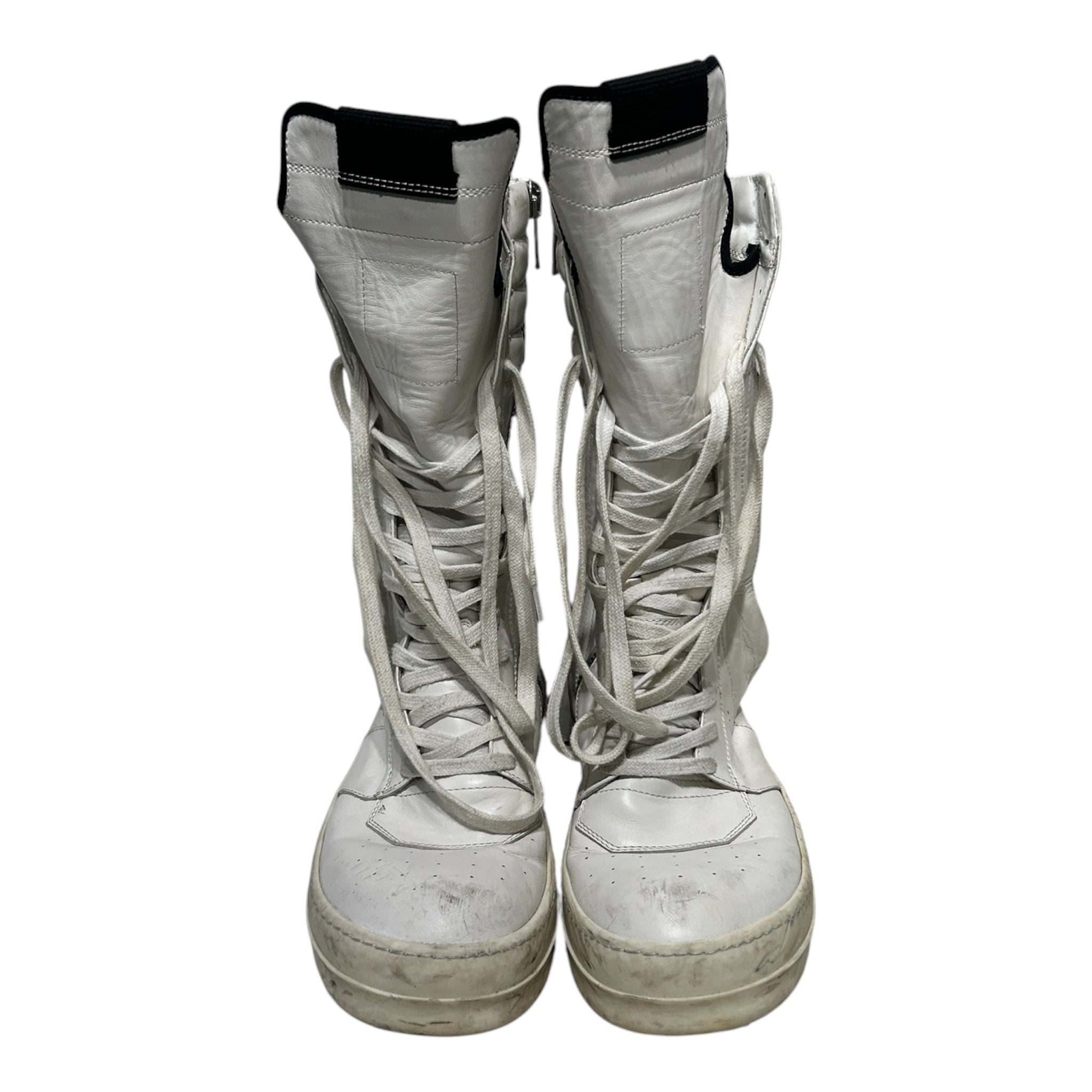 Rick Owens/Hi-Sneakers/EU 43/Leather/WHT/CARGO BASKET view 1