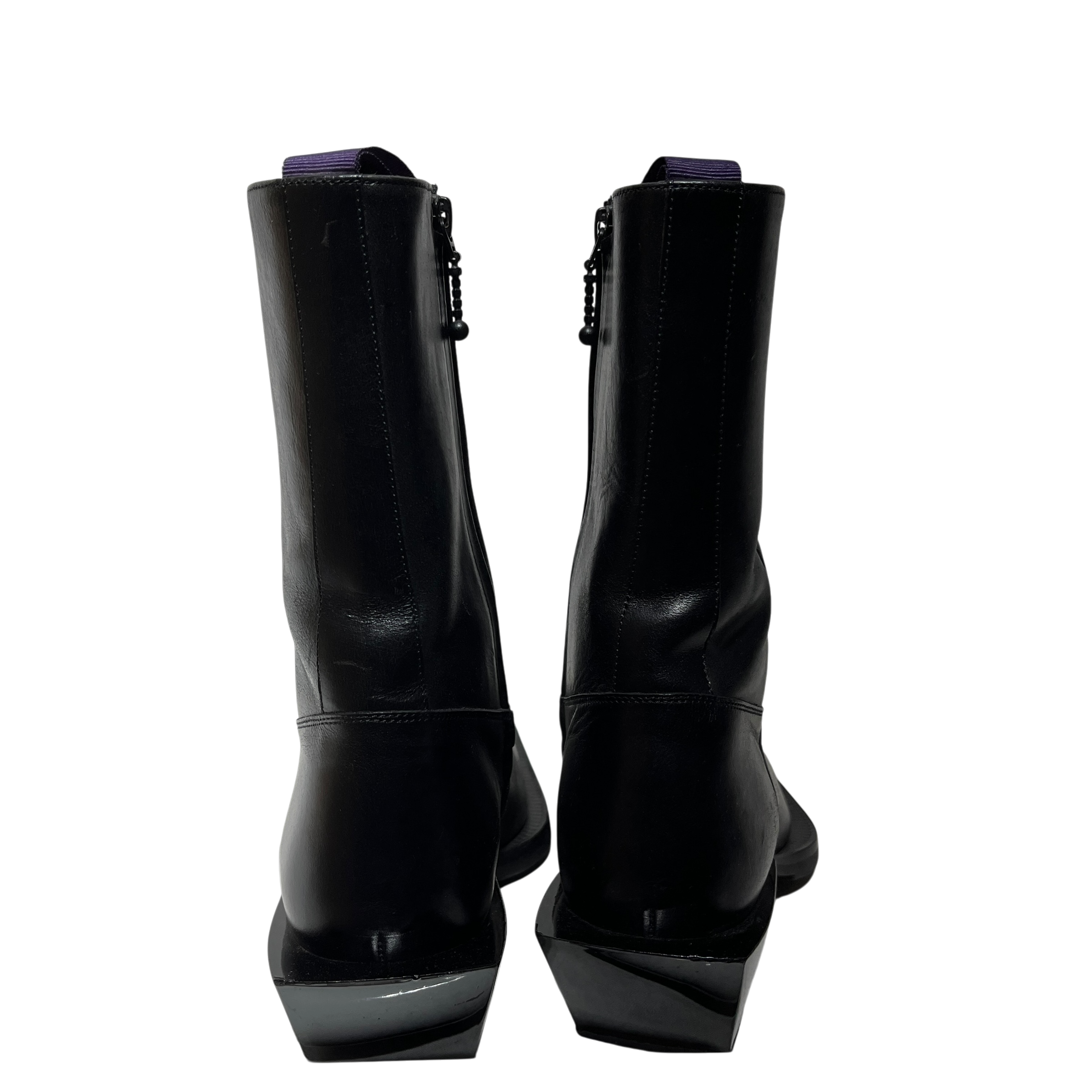 EYTYS/Boots/US 8/Leather/BLK/Luciano Square Heel Boots view 3
