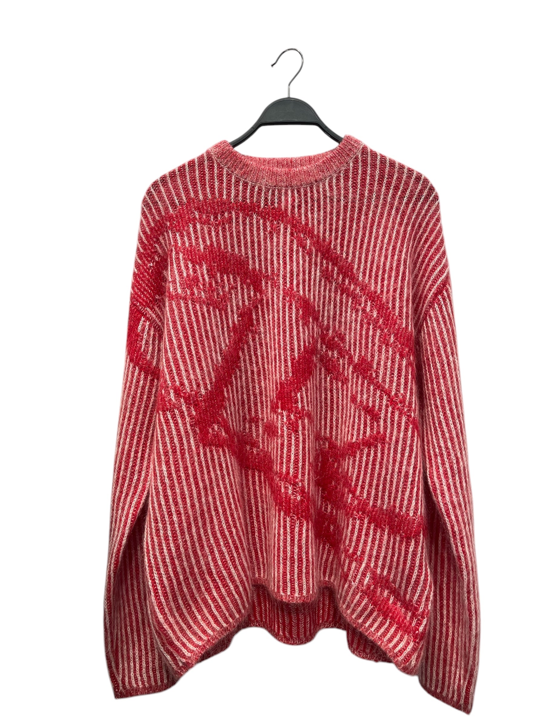 DIESEL/Sweater/XL/Stripe/Mohair/RED/ view 1