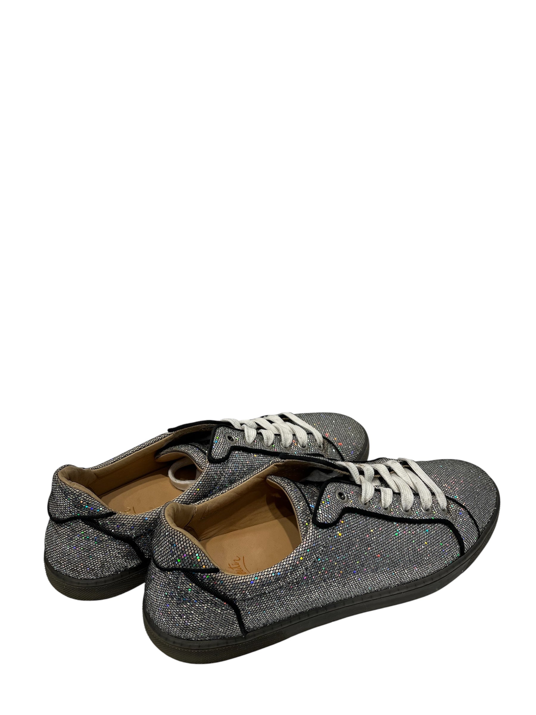 Christian Louboutin/Low-Sneakers/US 9/Cotton/SLV/ view 2