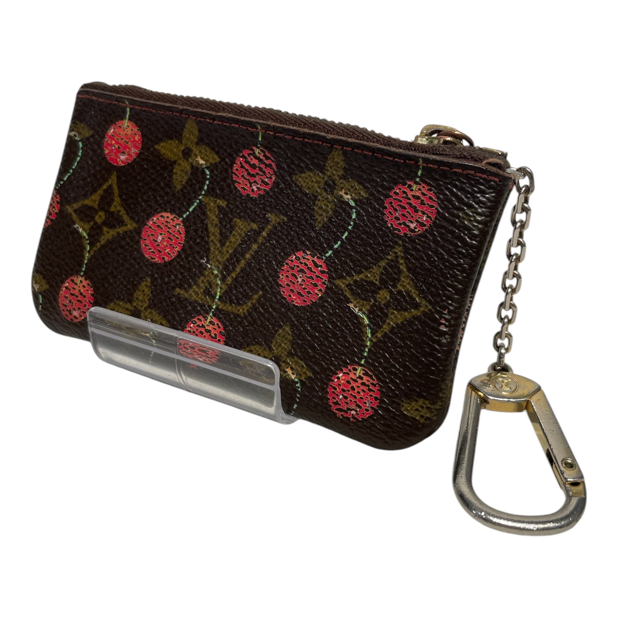 LOUIS VUITTON/Coin Wallet/Monogram/Leather/BRW/Cerises Key Pouch view 1