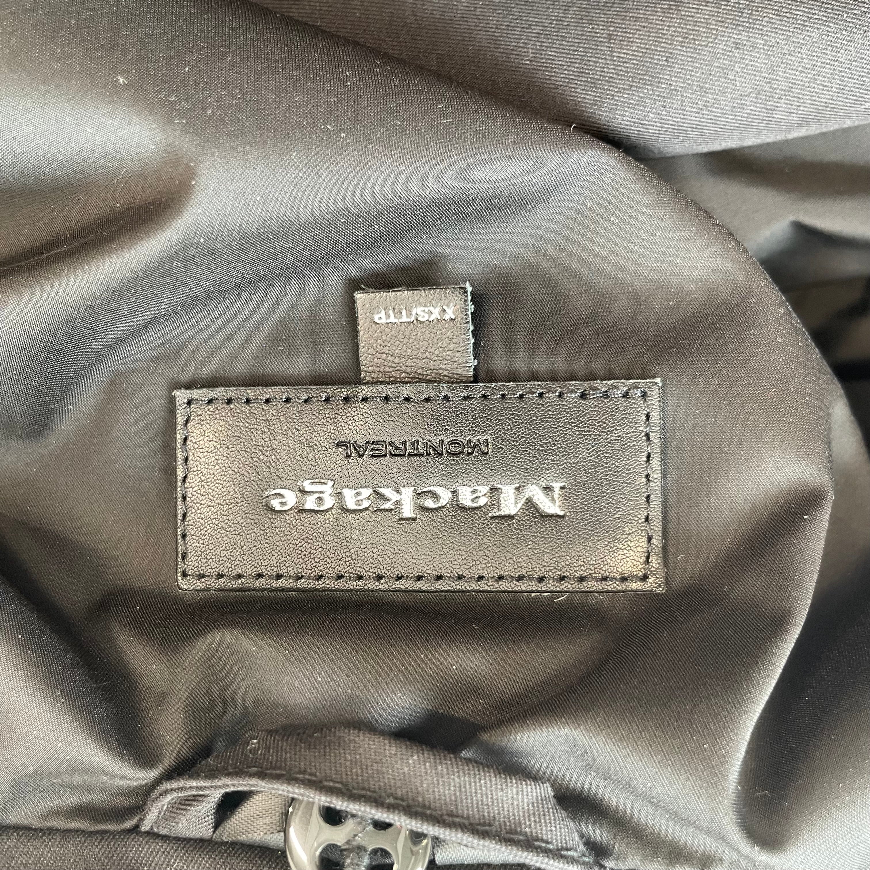 MACKAGE/Trench Coat/XXS/Polyester/BLK/BELT view 3
