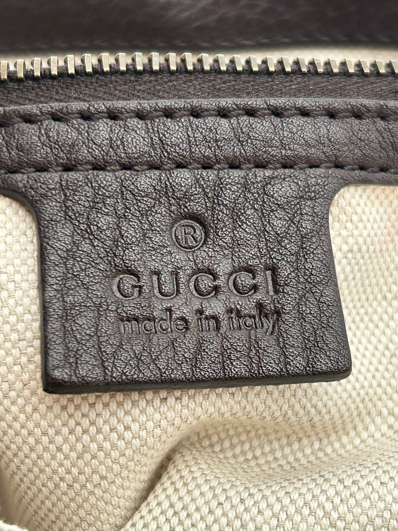 GUCCI/Hand Bag/Leather/BRW/diamante cellarius