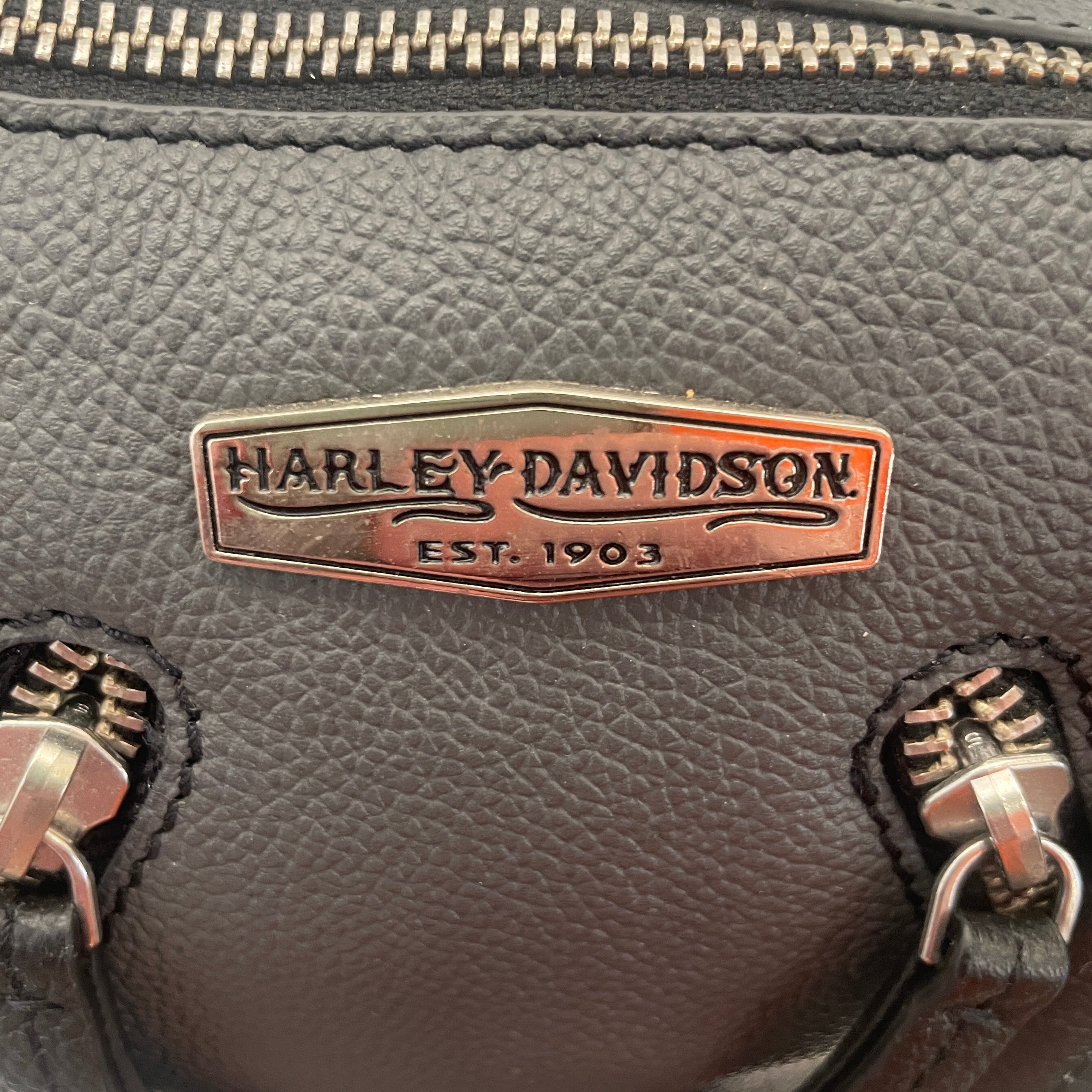 HARLEY DAVIDSON/Hand Bag/Leather/GRY/ view 3