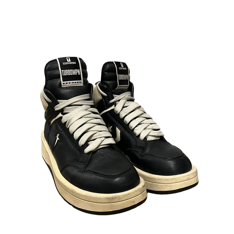 RICK OWENS DRKSHDW/Hi-Sneakers/US 11/Leather/BLK/TURBO