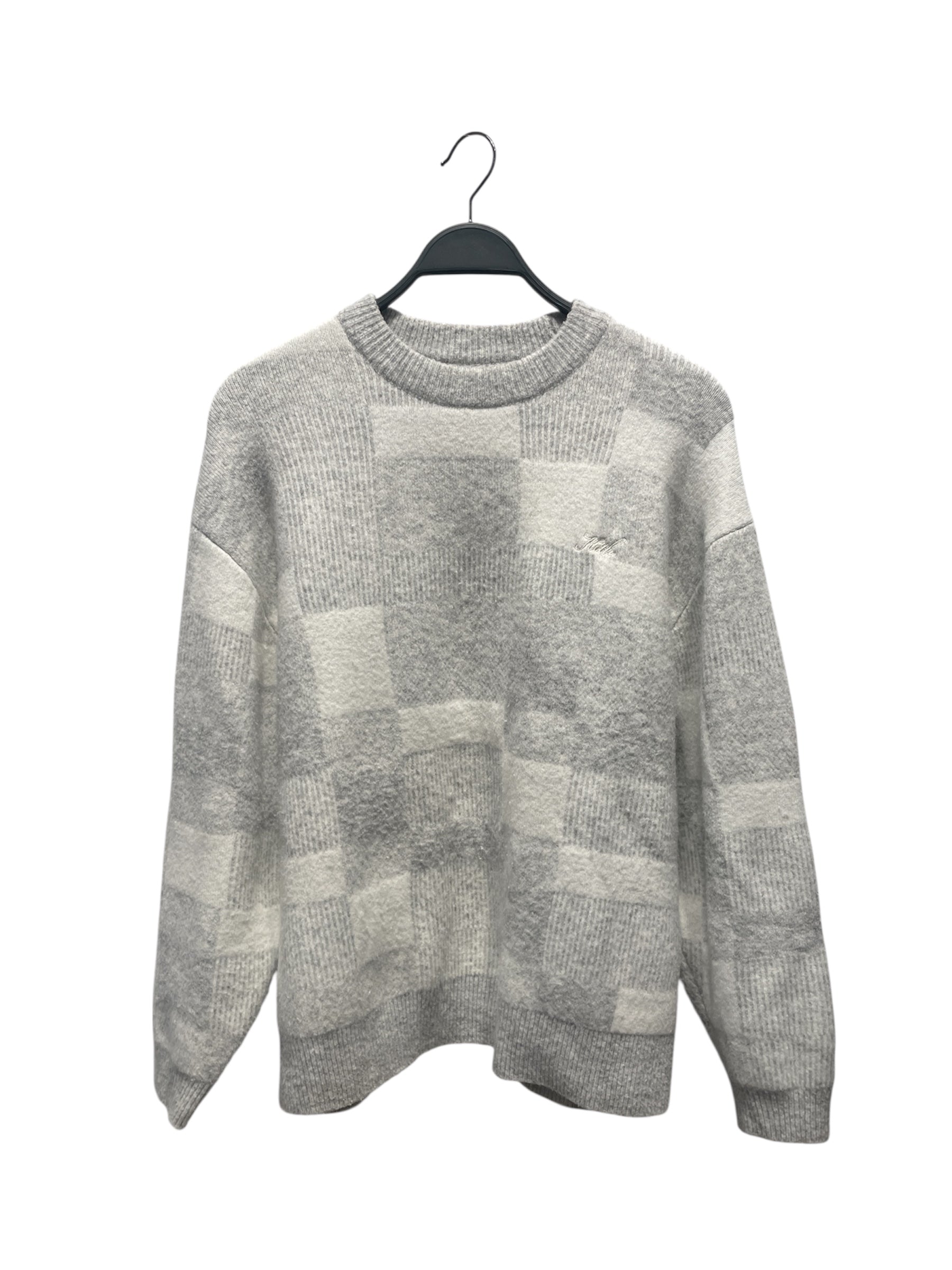 KITH/Sweater/L/Glen Check/Wool/SLV/ view 1