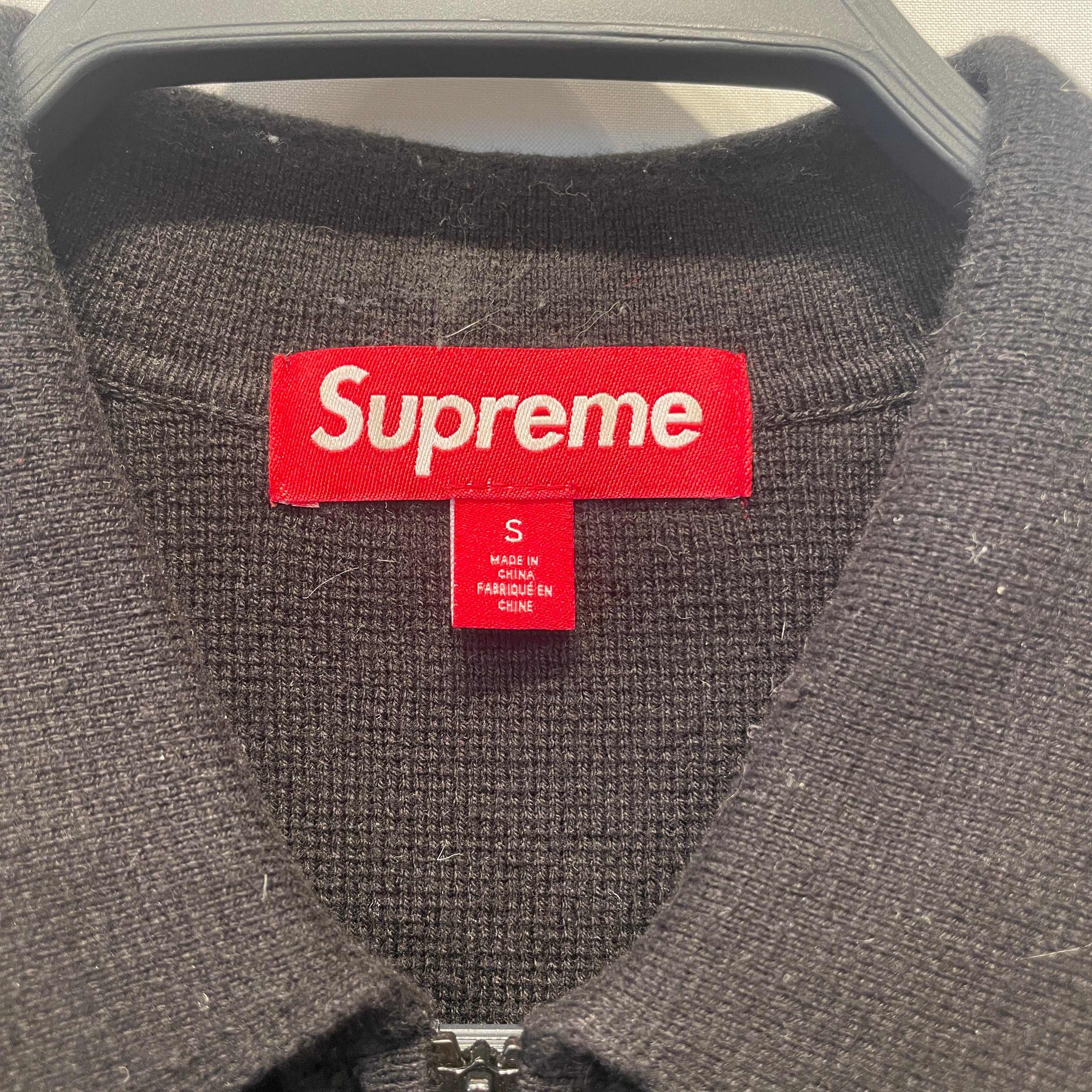 Supreme/Cardigan/S/Cotton/BLK/CROCHET CARDIGAN view 3