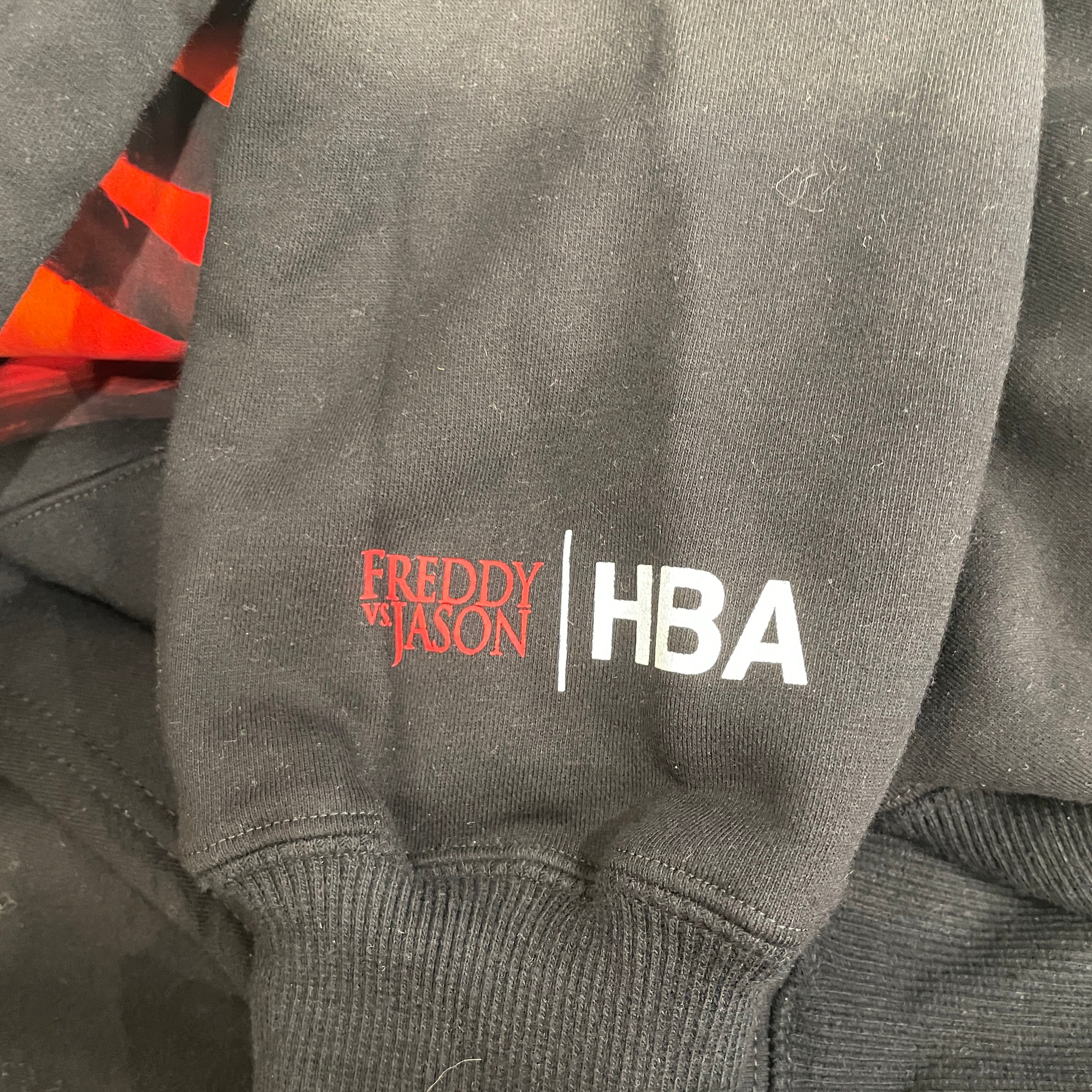 HOOD BY AIR./Hoodie/M/Graphic/Cotton/BLK/Pullover/X FREDDY VS JASON view 5