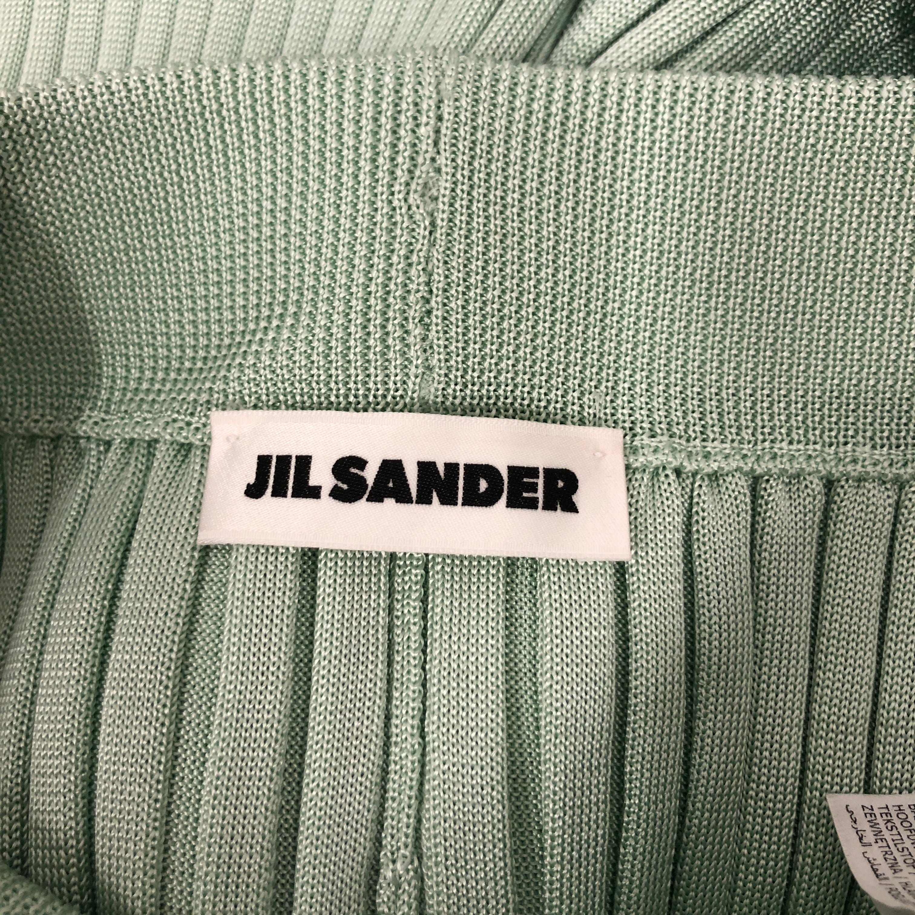 JIL SANDER/Bottoms/36/Rayon/ORN/Ribbed Knit Pant view 3