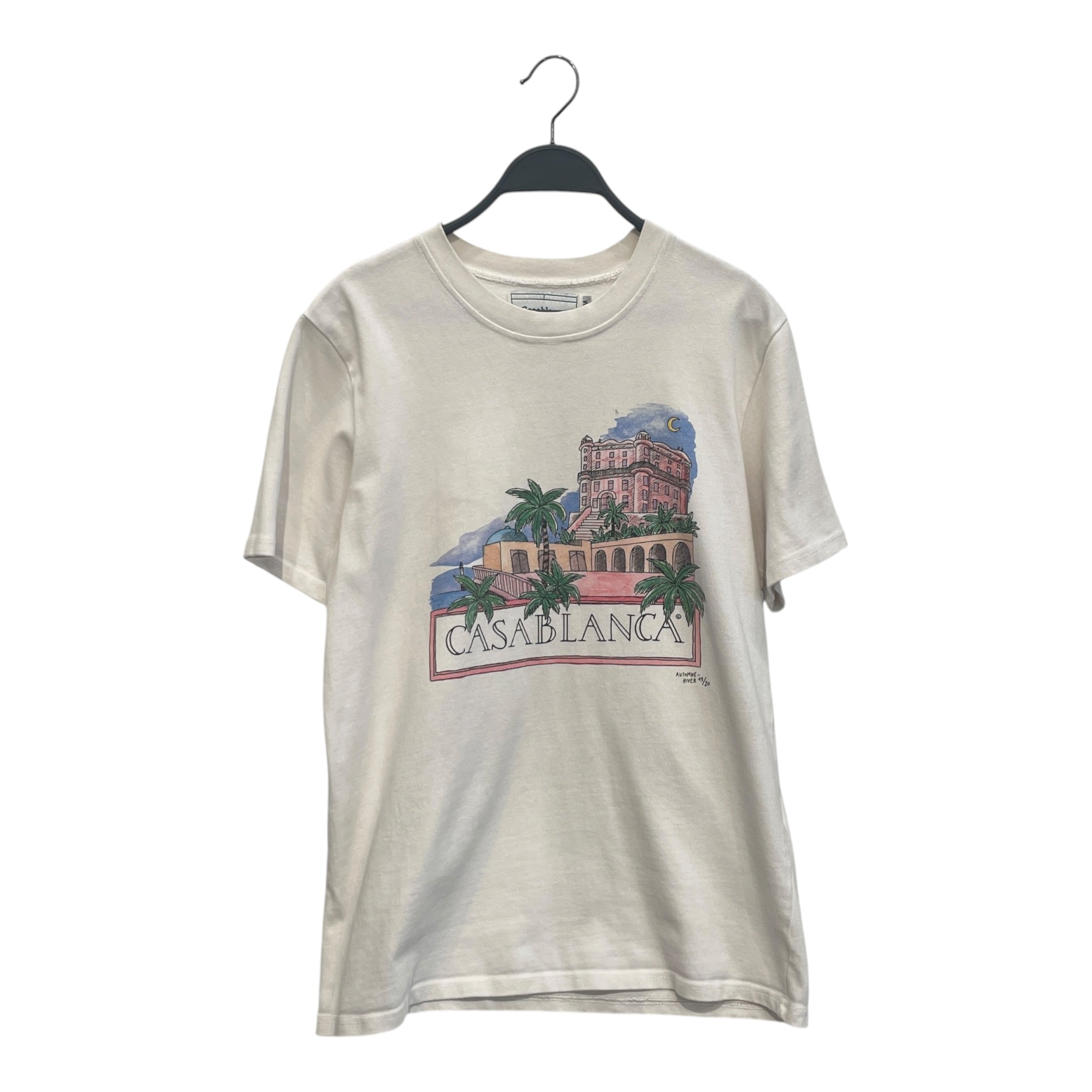 CASABLANCA/T-Shirt/M/Cotton/WHT/Graphic/AUTOMNE-HIVER 19/20 TEE view 1