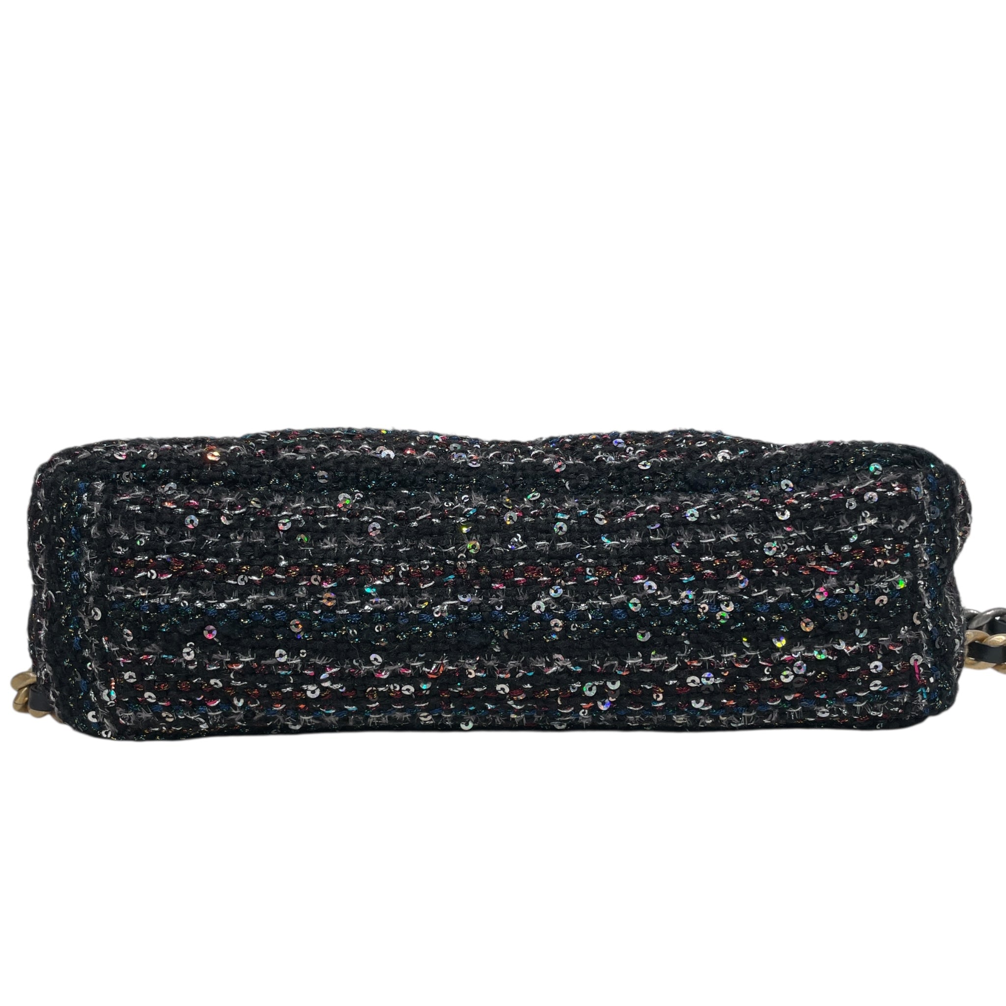 CHANEL/Cross Body Bag/All Over Print/BLK/TWEED view 3