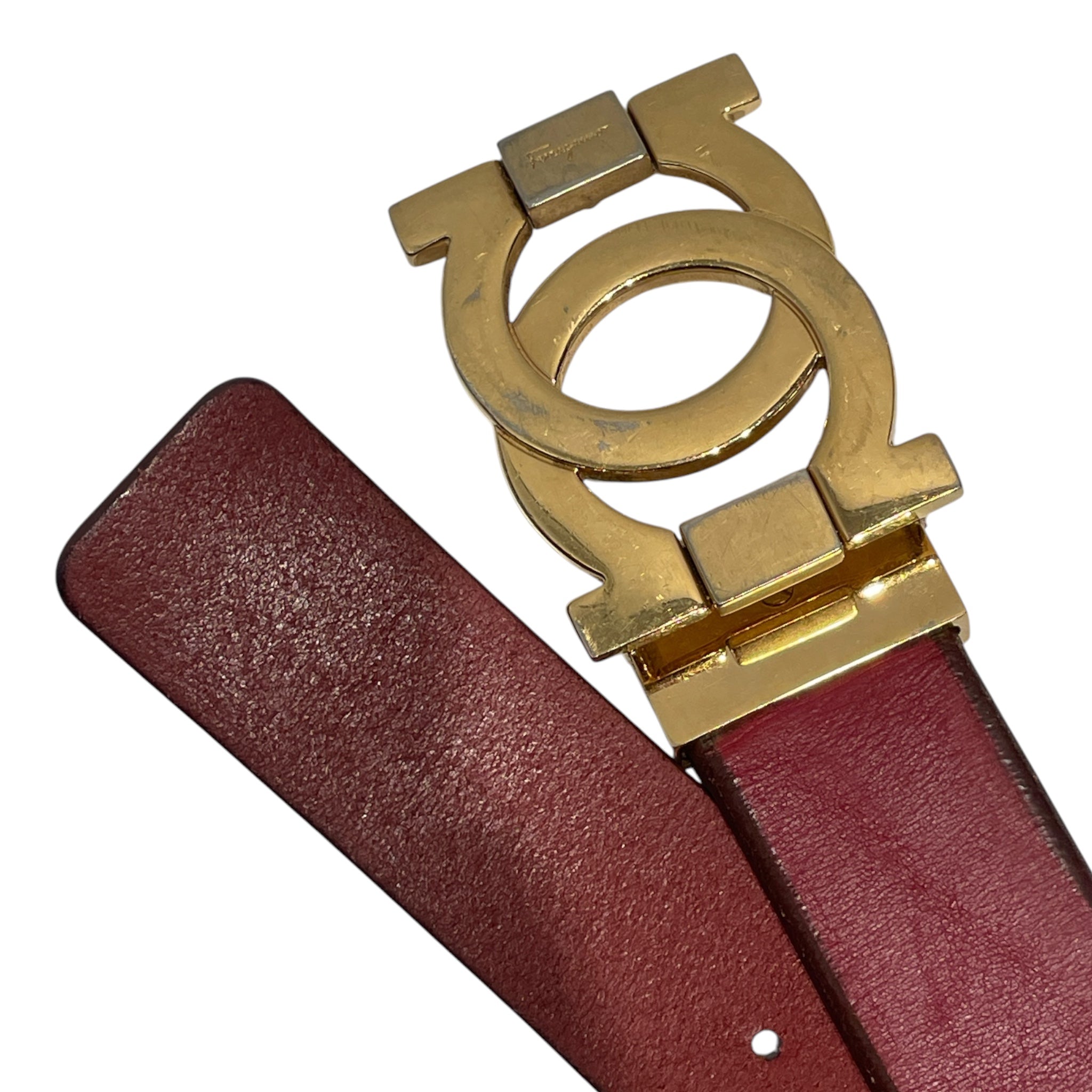 Salvatore Ferragamo/Belt/Leather/RED/Classic Buckle Belt view 2