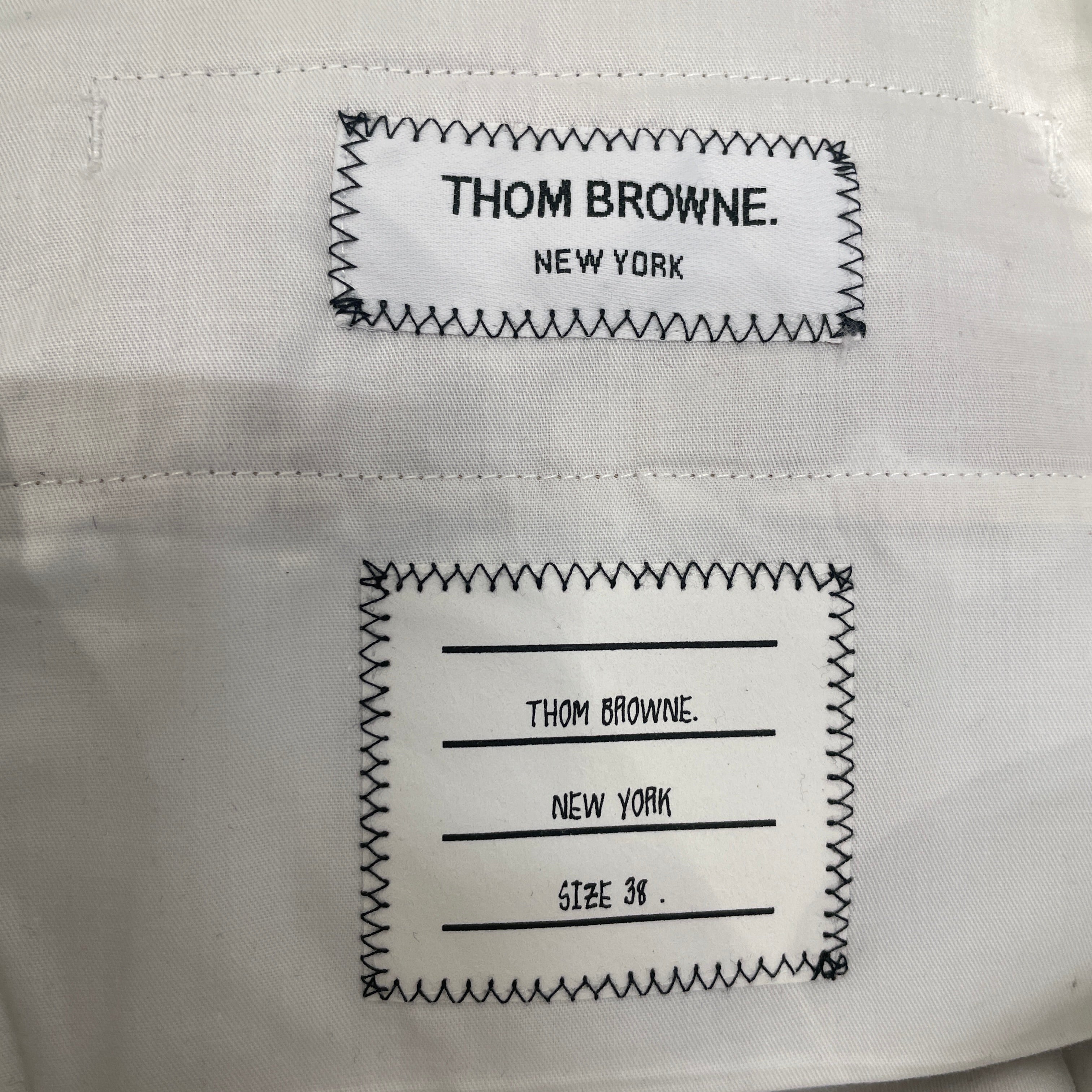 THOM BROWNE. NEW YORK/Straight Pants/38/Cotton/CML/All Over Print/BEAR/FISH EMBROIDERED view 3