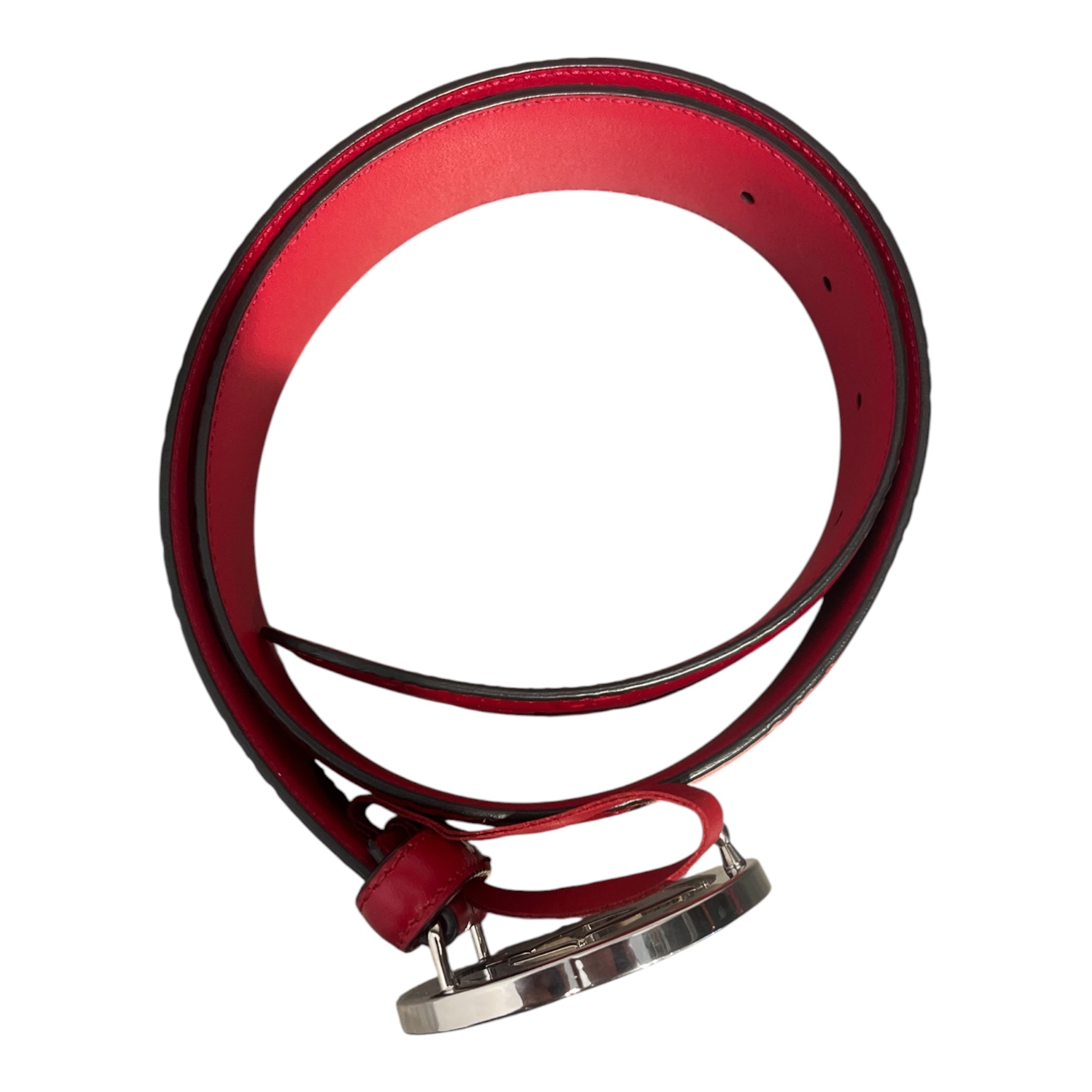 GUCCI/Belt/Leather/RED/M's/RED MONOGRAM BELT view 2