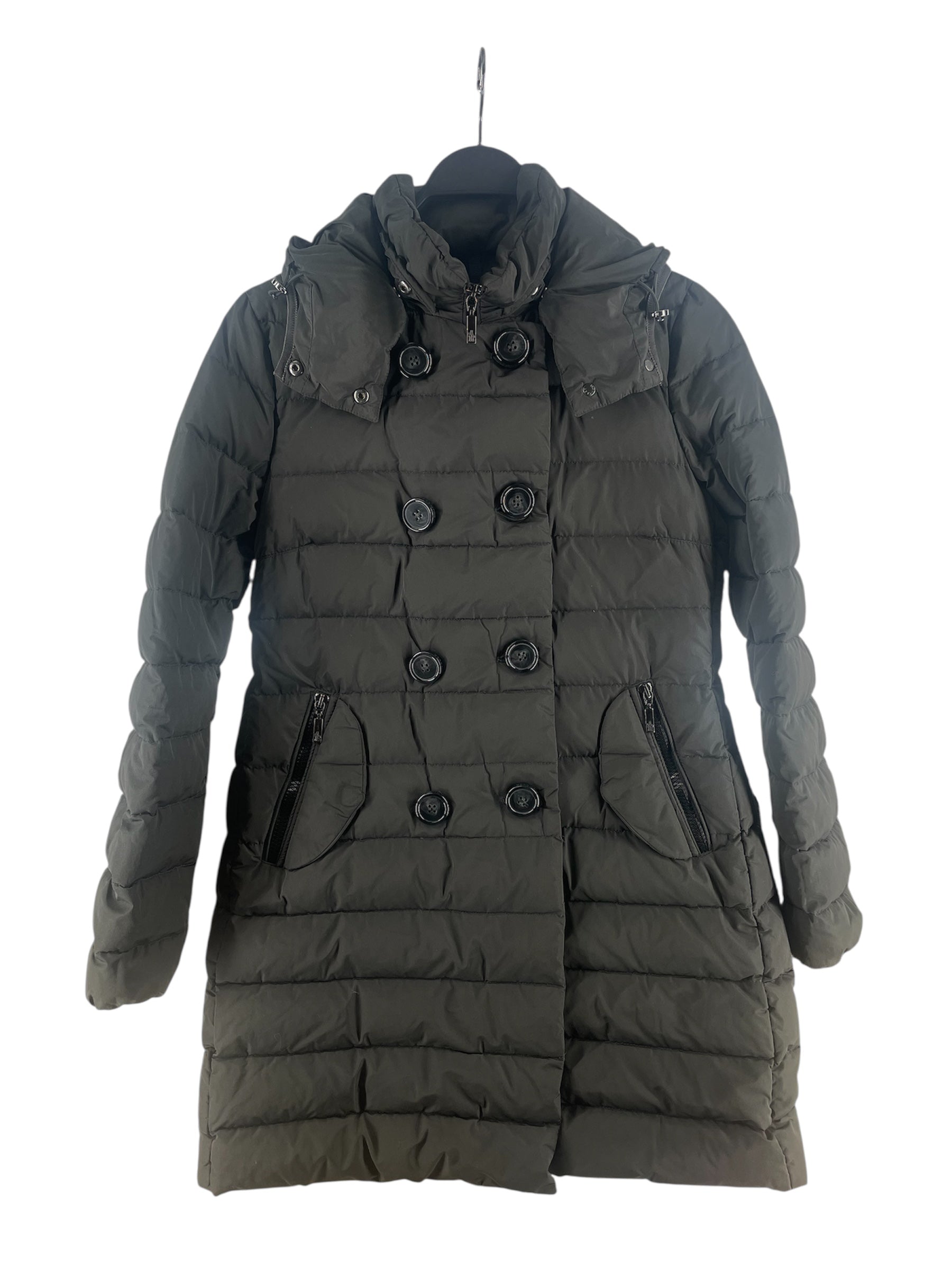 MONCLER/Jacket/2/Polyester/GRY/GRY MONCLER LONG DOWN COAT view 1