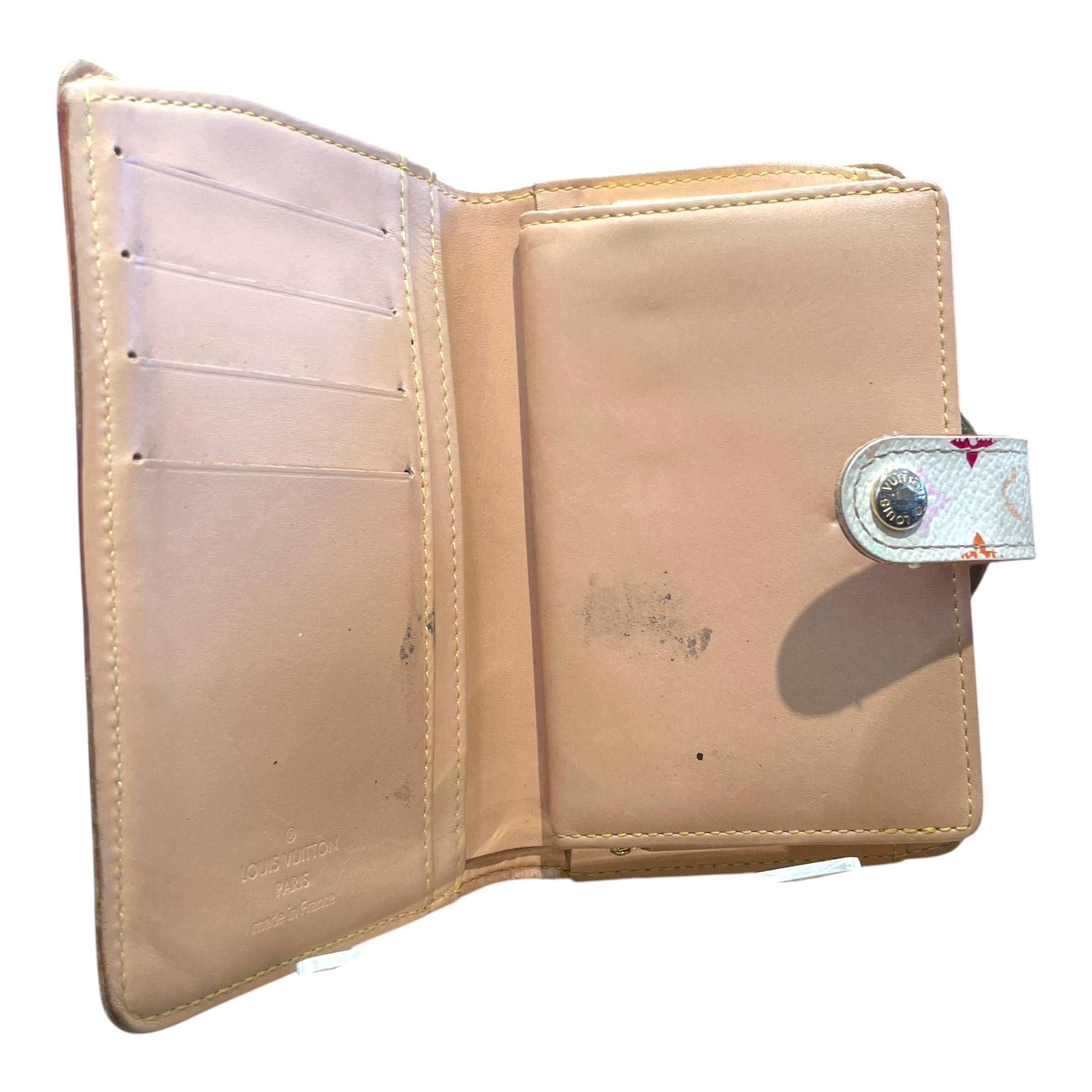 LOUIS VUITTON/Bifold Wallet/Monogram/Leather/MLT/L's/Murakami Trim Snap Bifold view 3