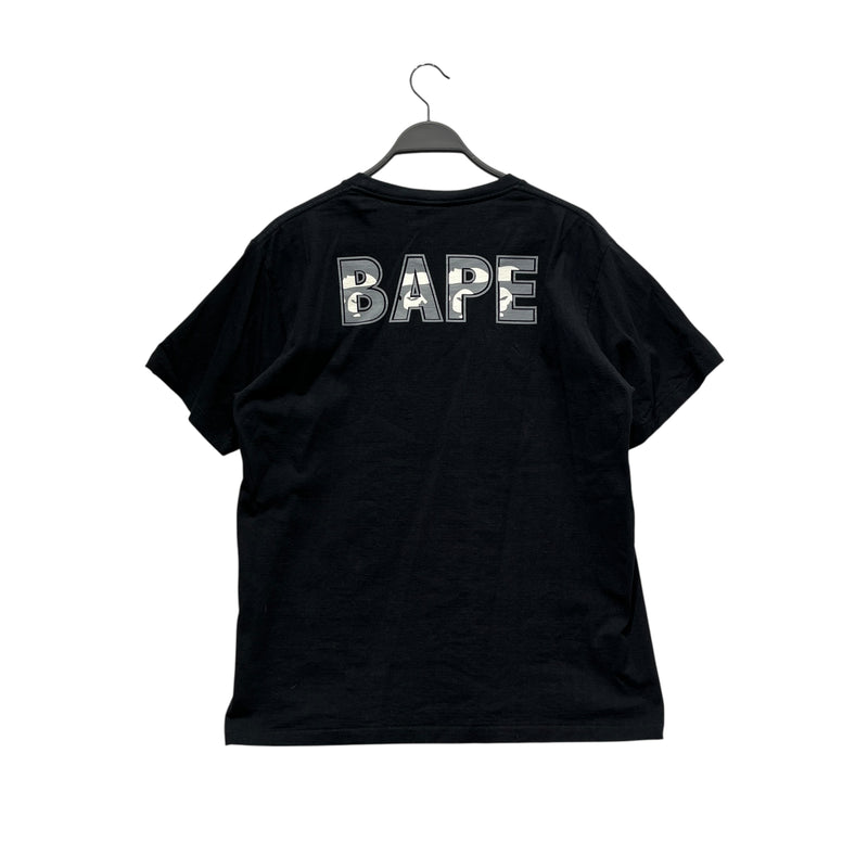 A BATHING APE/T-Shirt/L/Cotton/BLK/GLOW IN THE DARK GRAY RECT