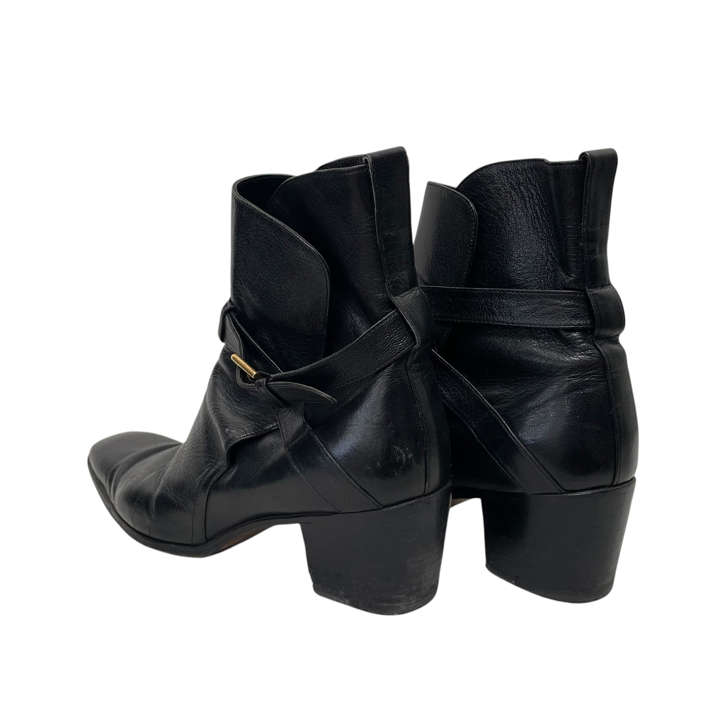 SAINT LAURENT/Chelsea Boots/EU 42.5/Leather/BLK/Side Zip/JODHPUR JHONNY 65 view 2