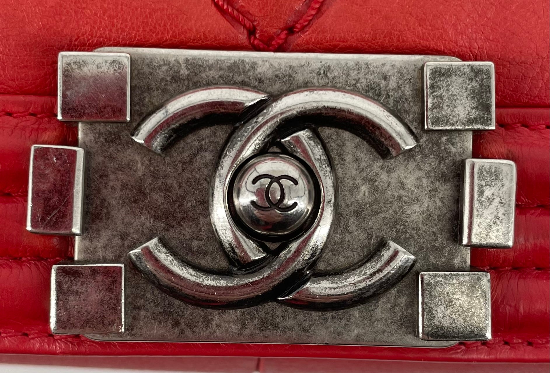 CHANEL/Cross Body Bag/Leather/RED/18779912 view 5