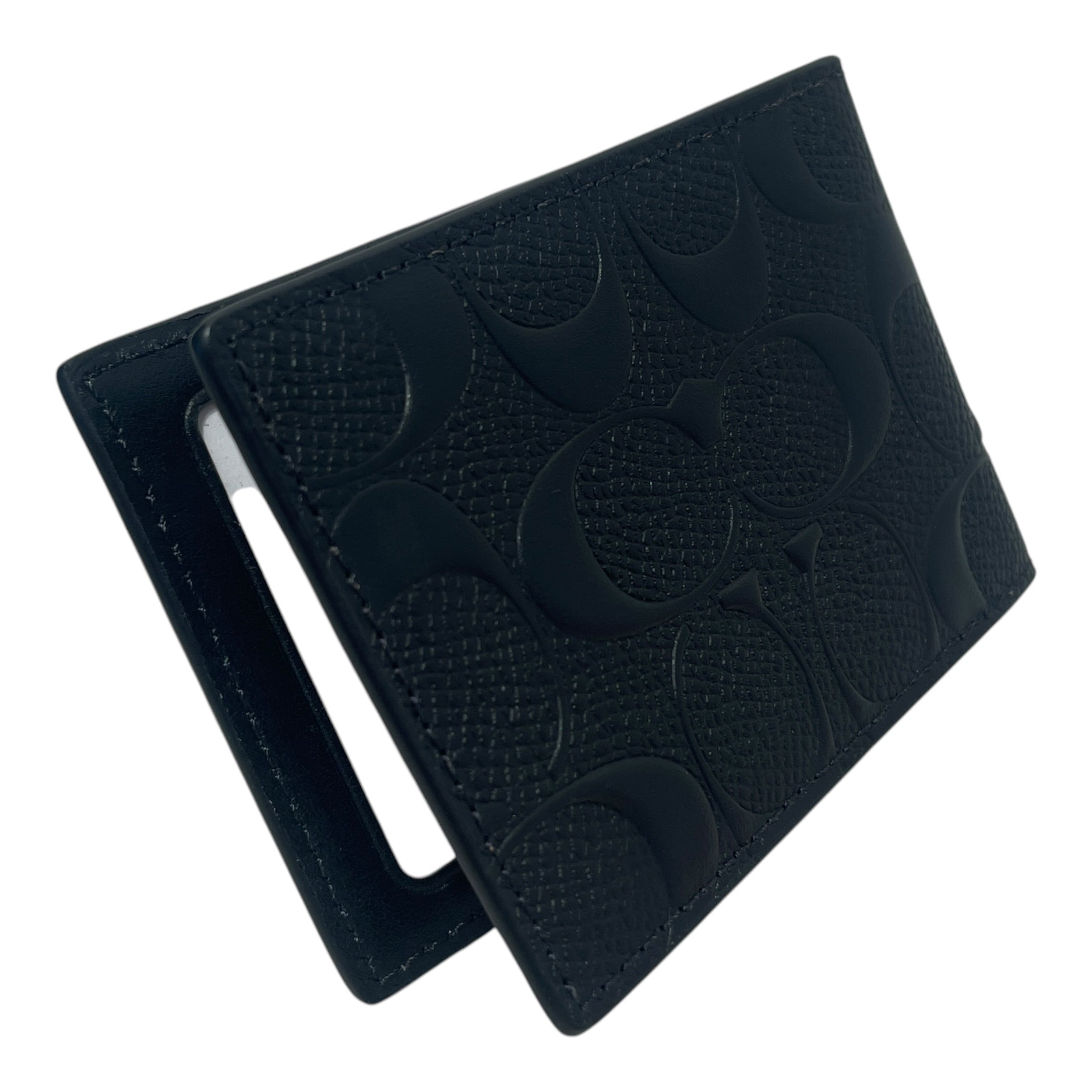 COACH/Bifold Wallet/Monogram/Leather/BLK/M's/Monogram Wallet view 2