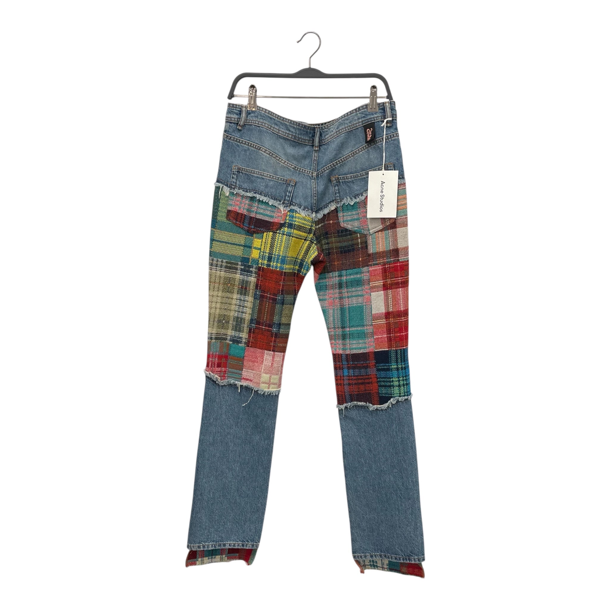 Acne Studios/Bootcut Pants/46/Denim/IDG/All Over Print/CUT AND SEW 46 view 2