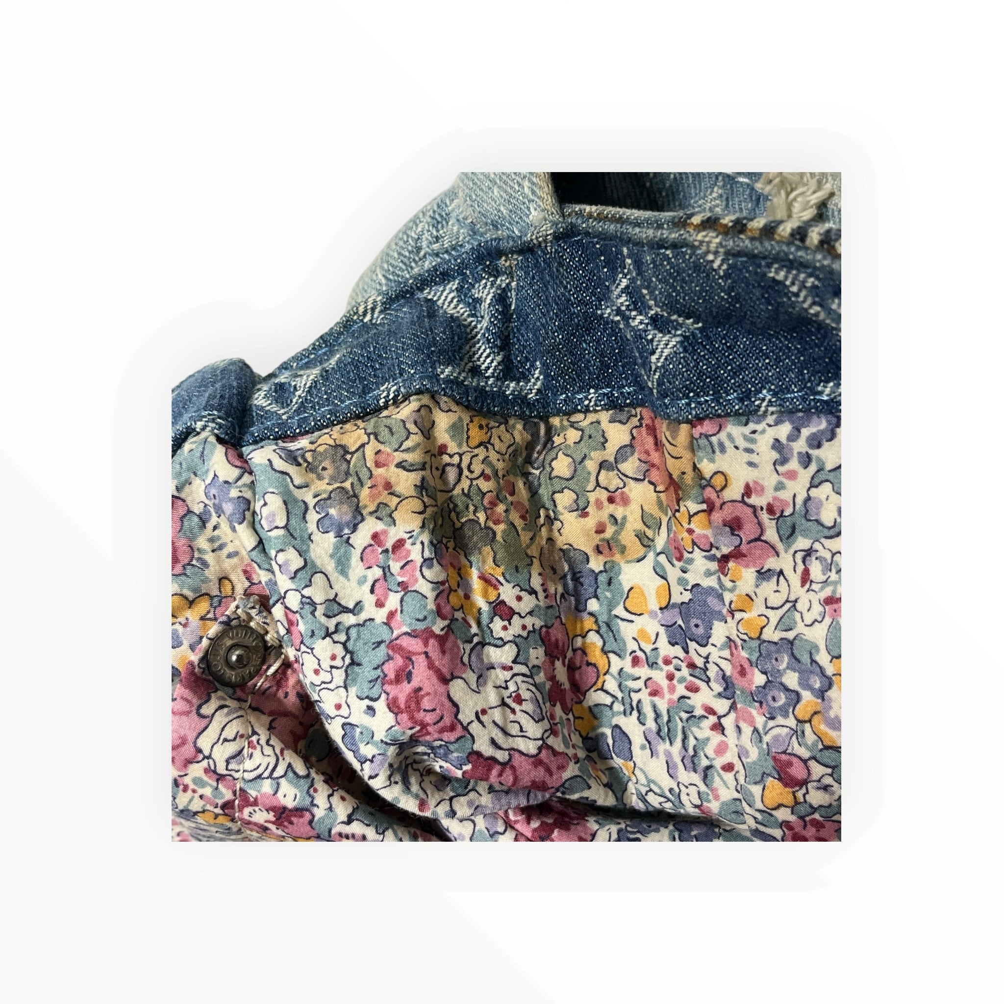LOUIS VUITTON/Hand Bag/Monogram/Denim/BLU/Monogram Denim Handbag view 7