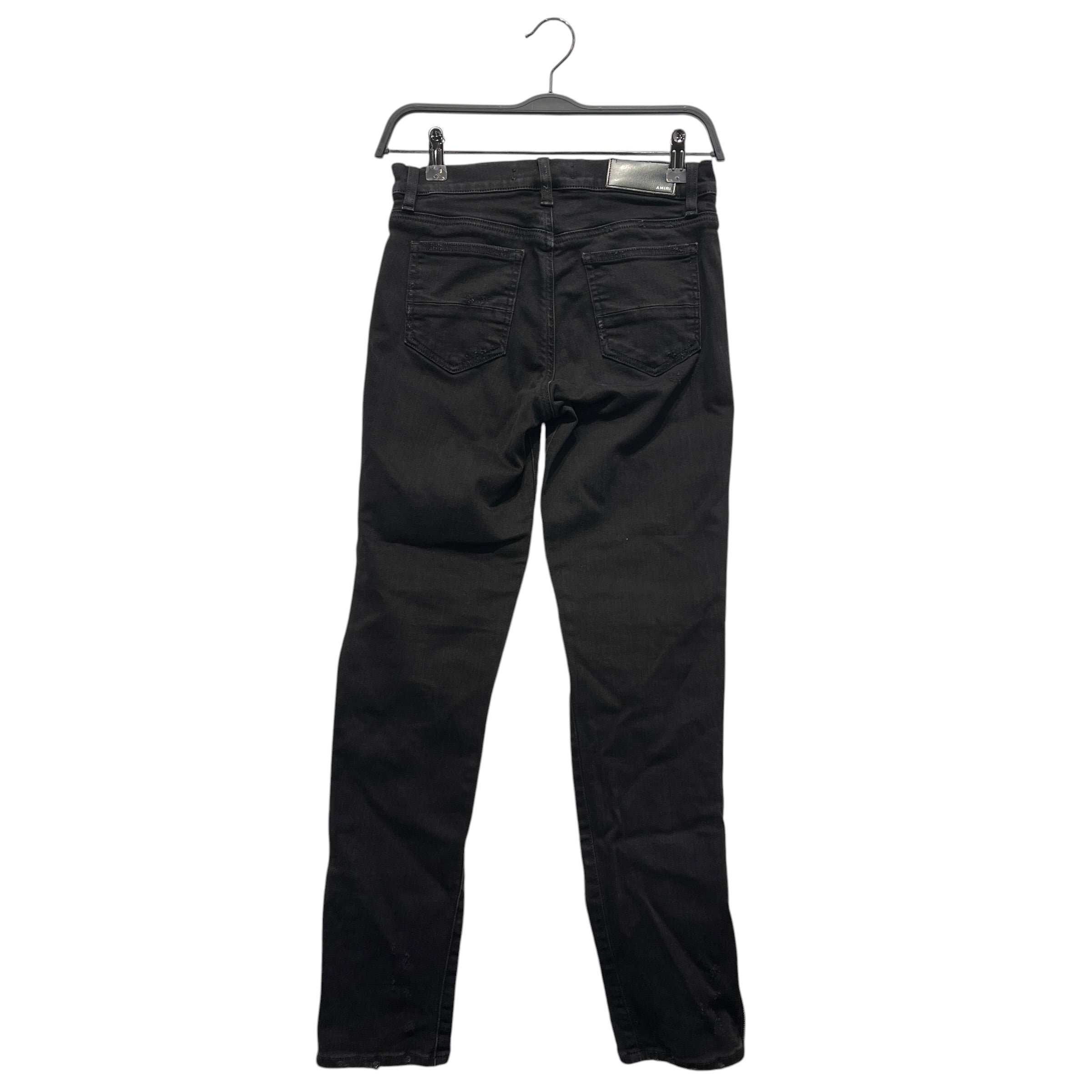 AMIRI/Skinny Pants/26/Cotton/BLK/MX1 LEATHER KNEE CAPS view 2