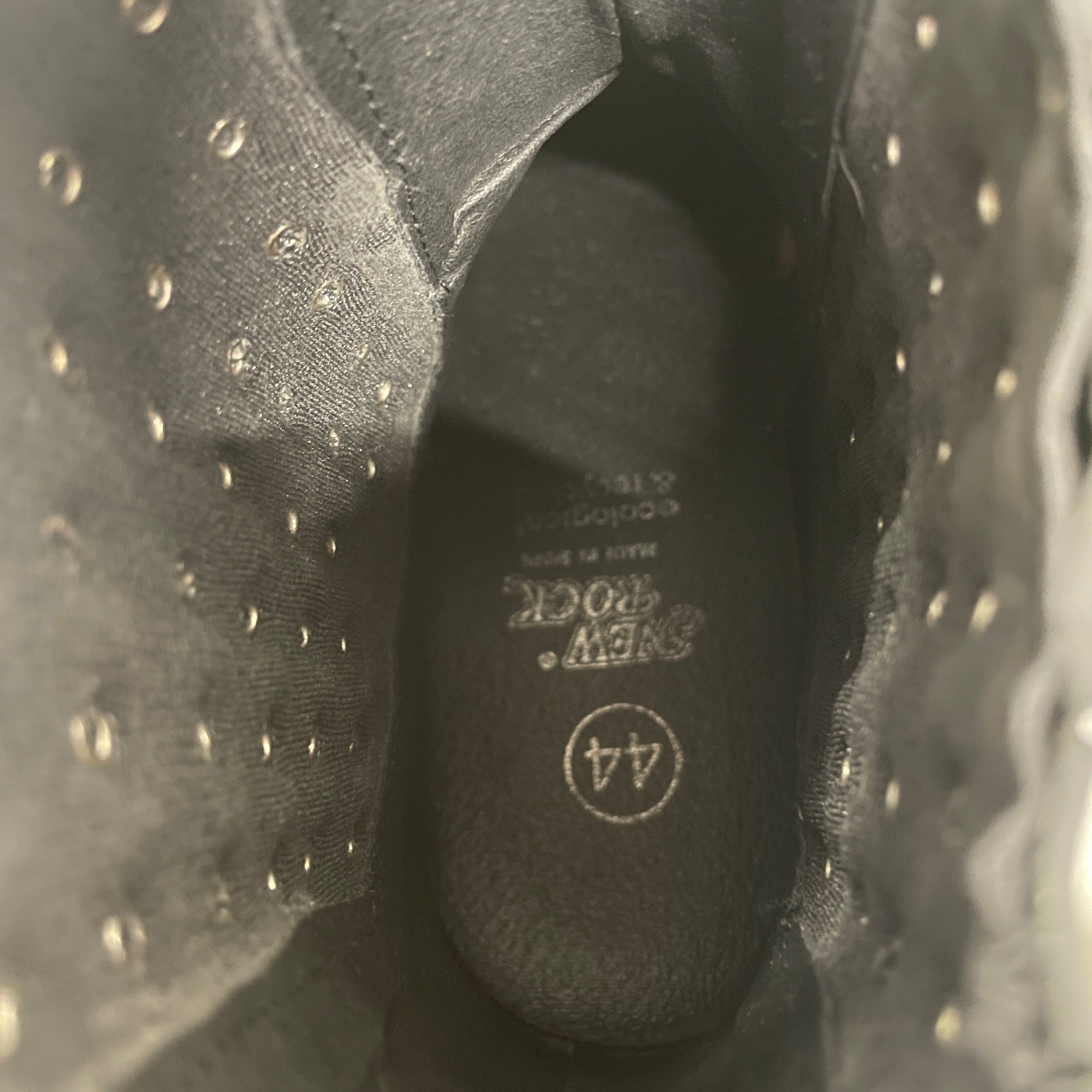 NEW ROCK/Biker Boots/EU 44/Leather/BLK/ view 3