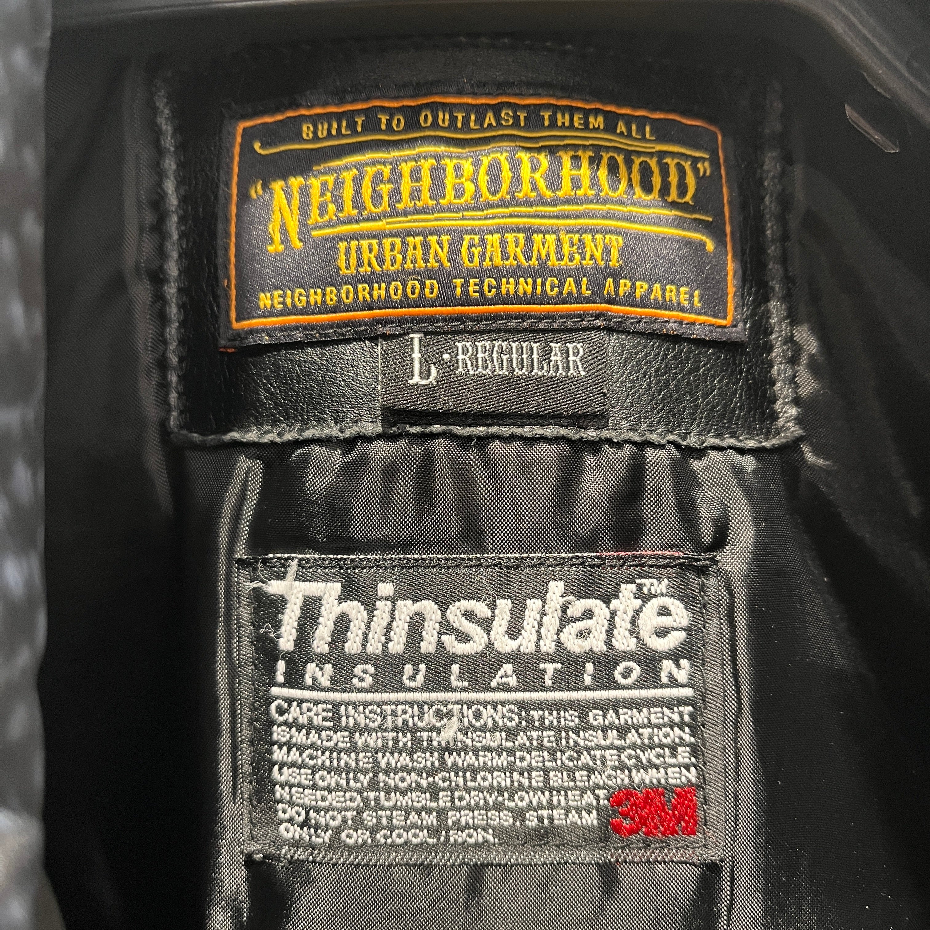 NEIGHBORHOOD/Quilted Jkt/L/Nylon/IDG/Graphic/NYLON SWEATER PRINT DOWN view 3