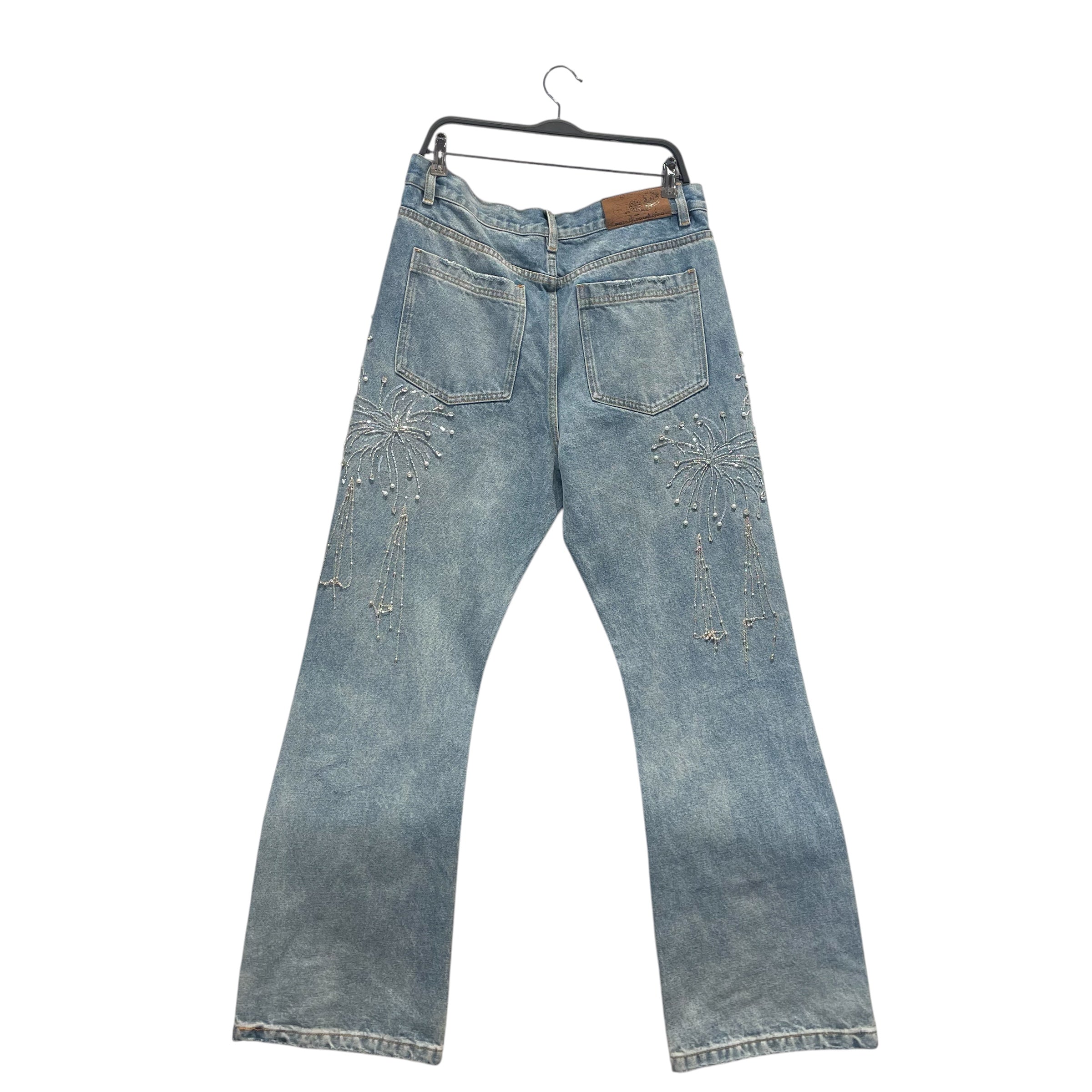 Birth Of Royal Child/Pants/XL/Cotton/BLU/Beaded Fireworks view 2