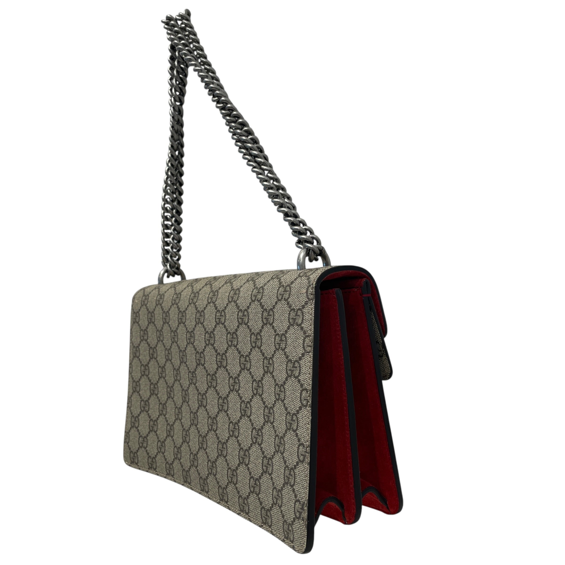 GUCCI/Cross Body Bag/Monogram/Leather/RED/GG Supreme Small Dionysus Bag view 4