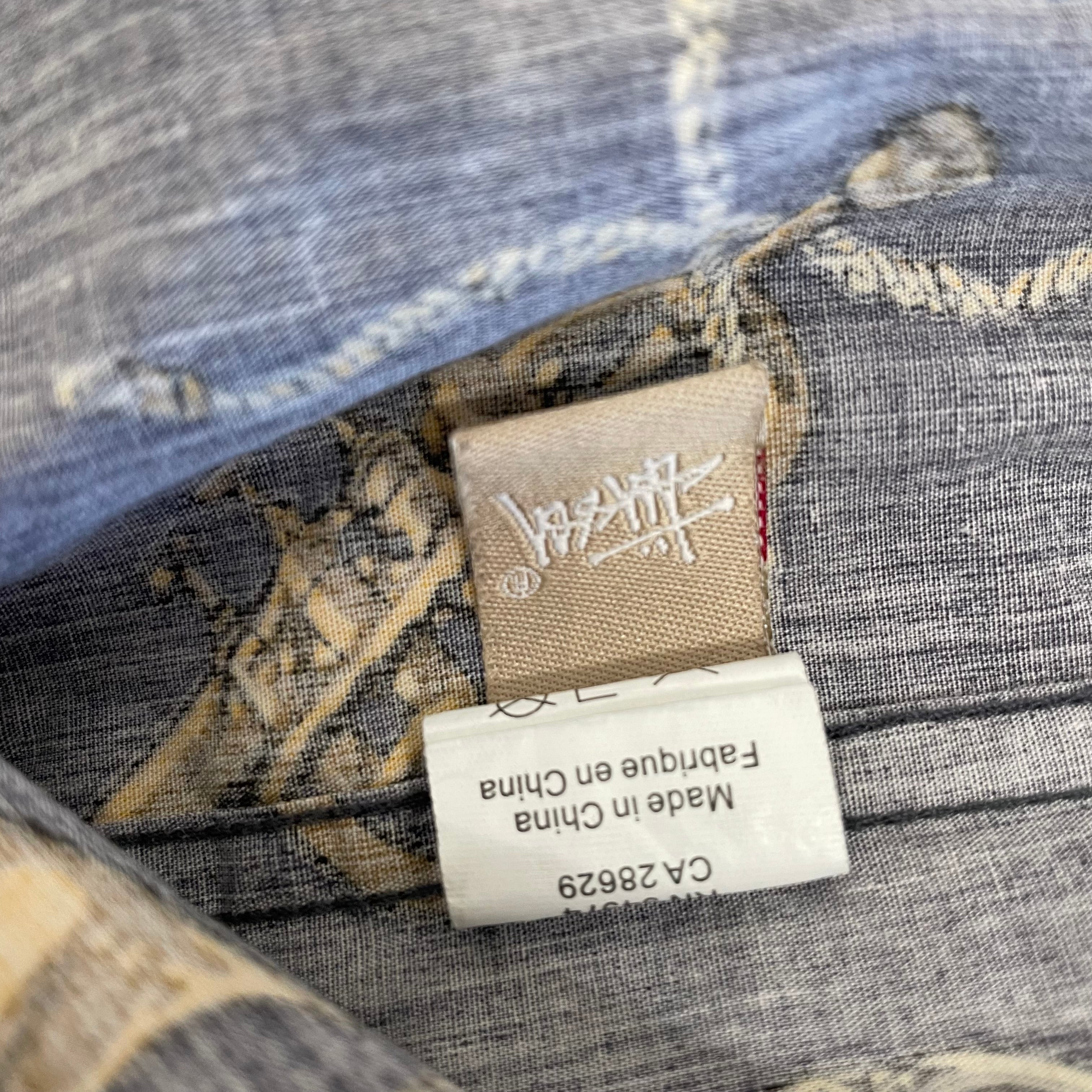 STUSSY/LS Shirt/L/Cotton/IDG/All Over Print/Saxophone view 4