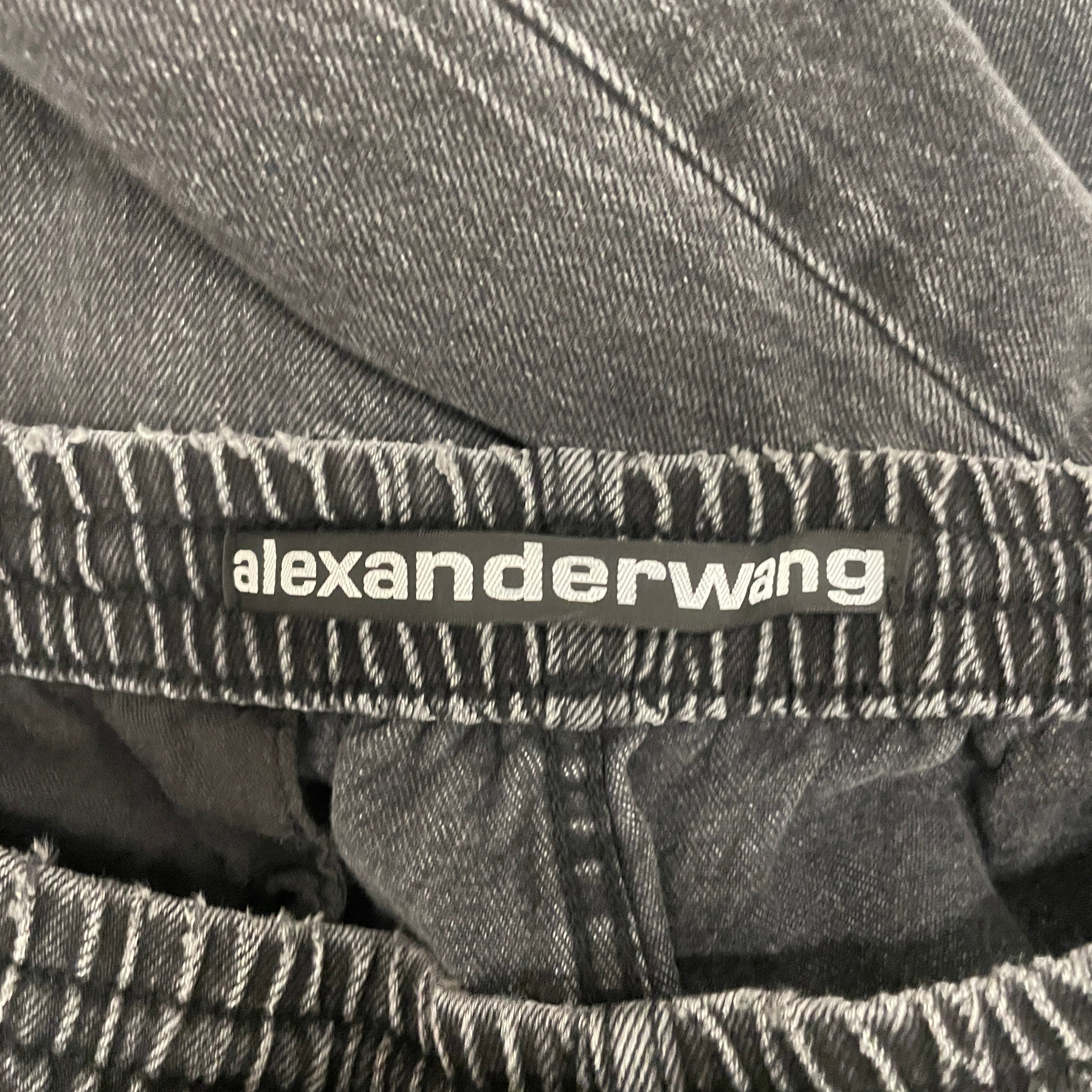 Alexander Wang/Pants/L/Cotton/GRY/DRAWSTRING MONOGRAM view 3