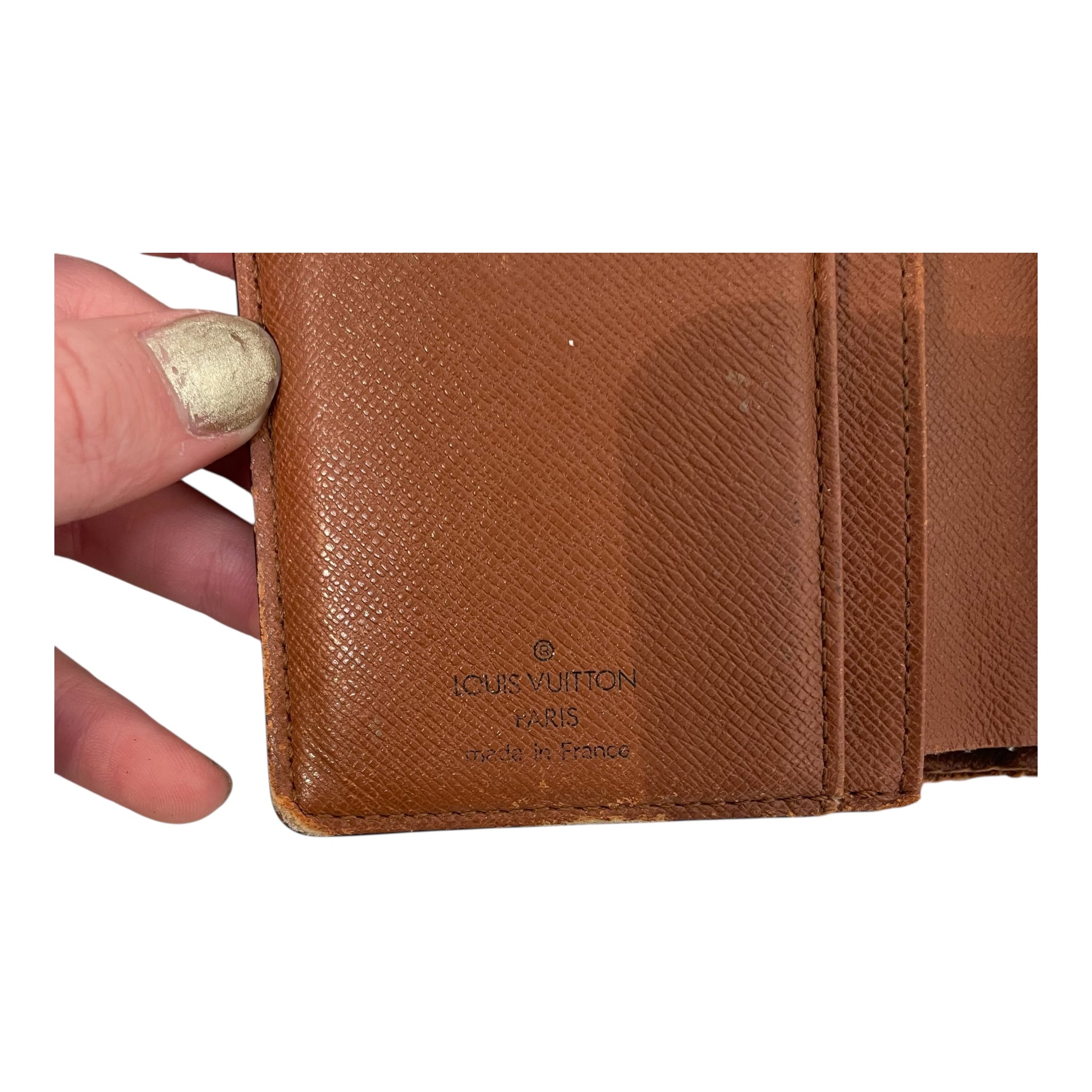 LOUIS VUITTON/Wallet/FREE/All Over Print/Leather/BRW/Clasp Wallet view 5
