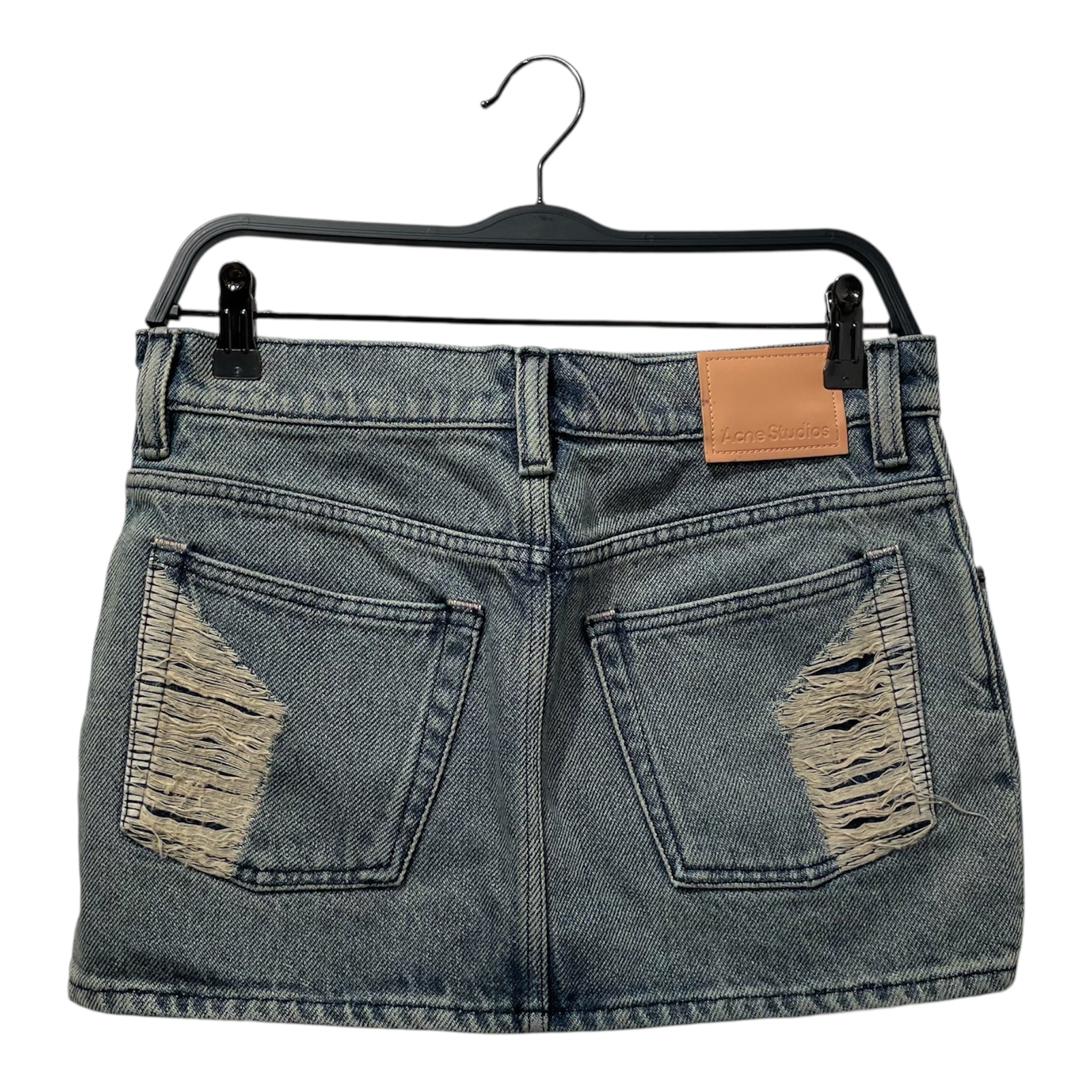 Acne Studios/Skirt/36/Cotton/BLU/Distressed Mini SKIR000807 view 2