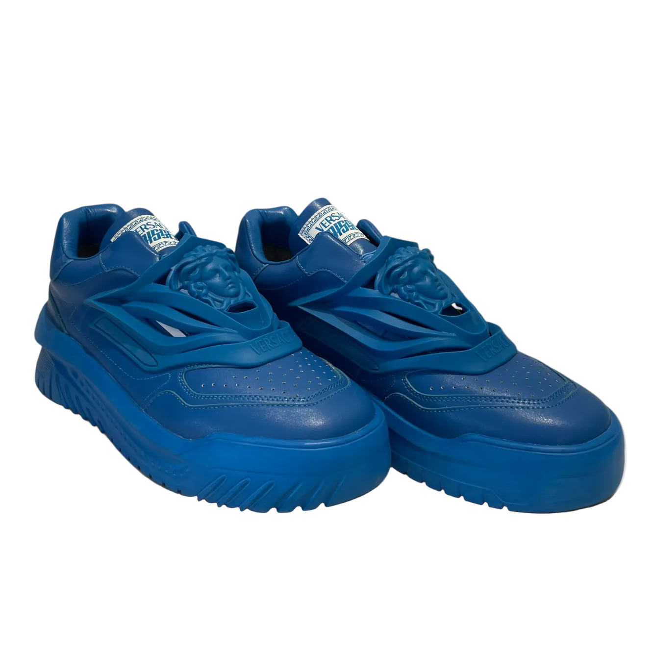 VERSACE/Low-Sneakers/EU 45/BLU/odissea medusa 3D rubber view 1