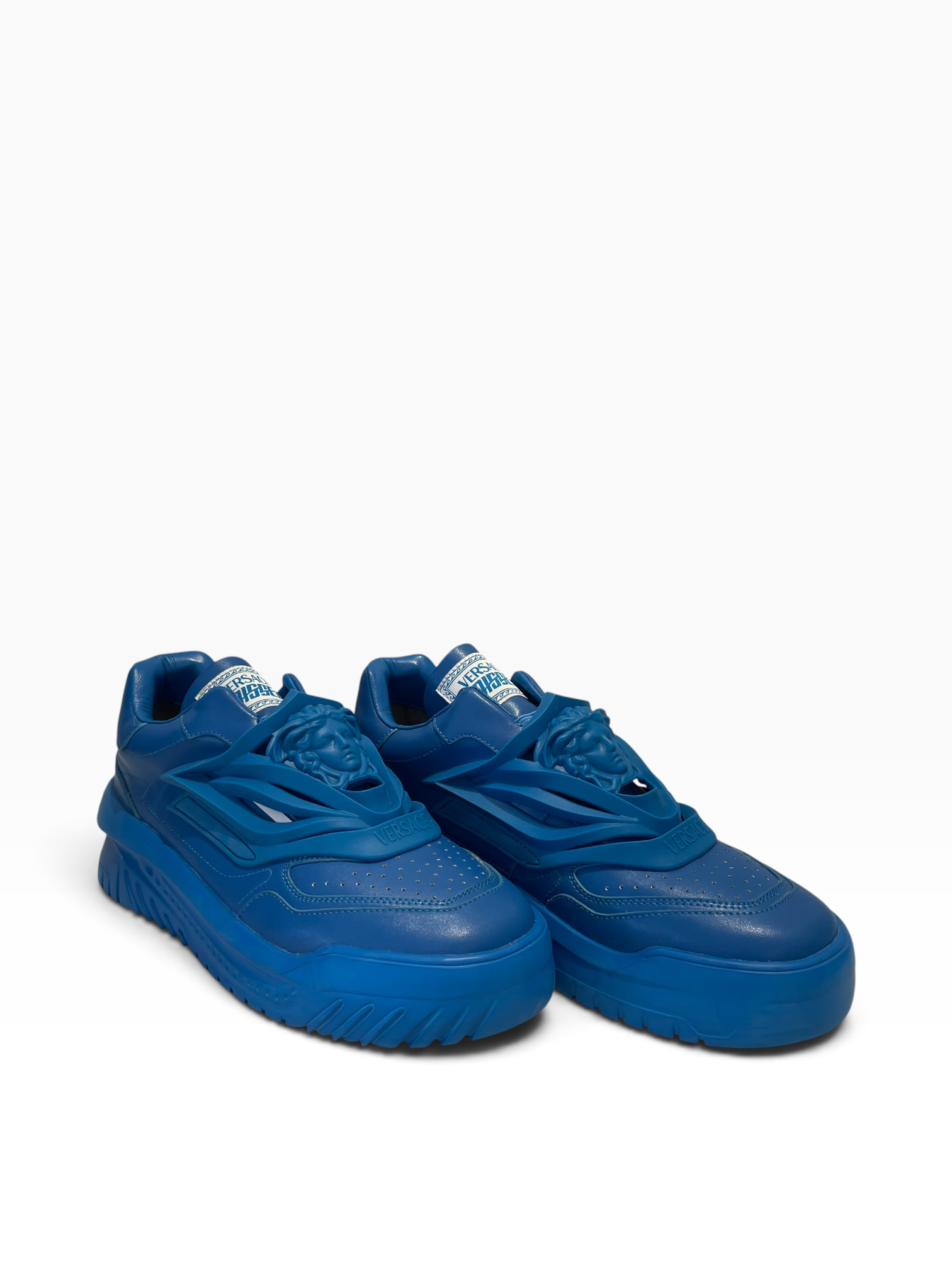 VERSACE/Low-Sneakers/EU 45/BLU/odissea medusa 3D rubber view 2