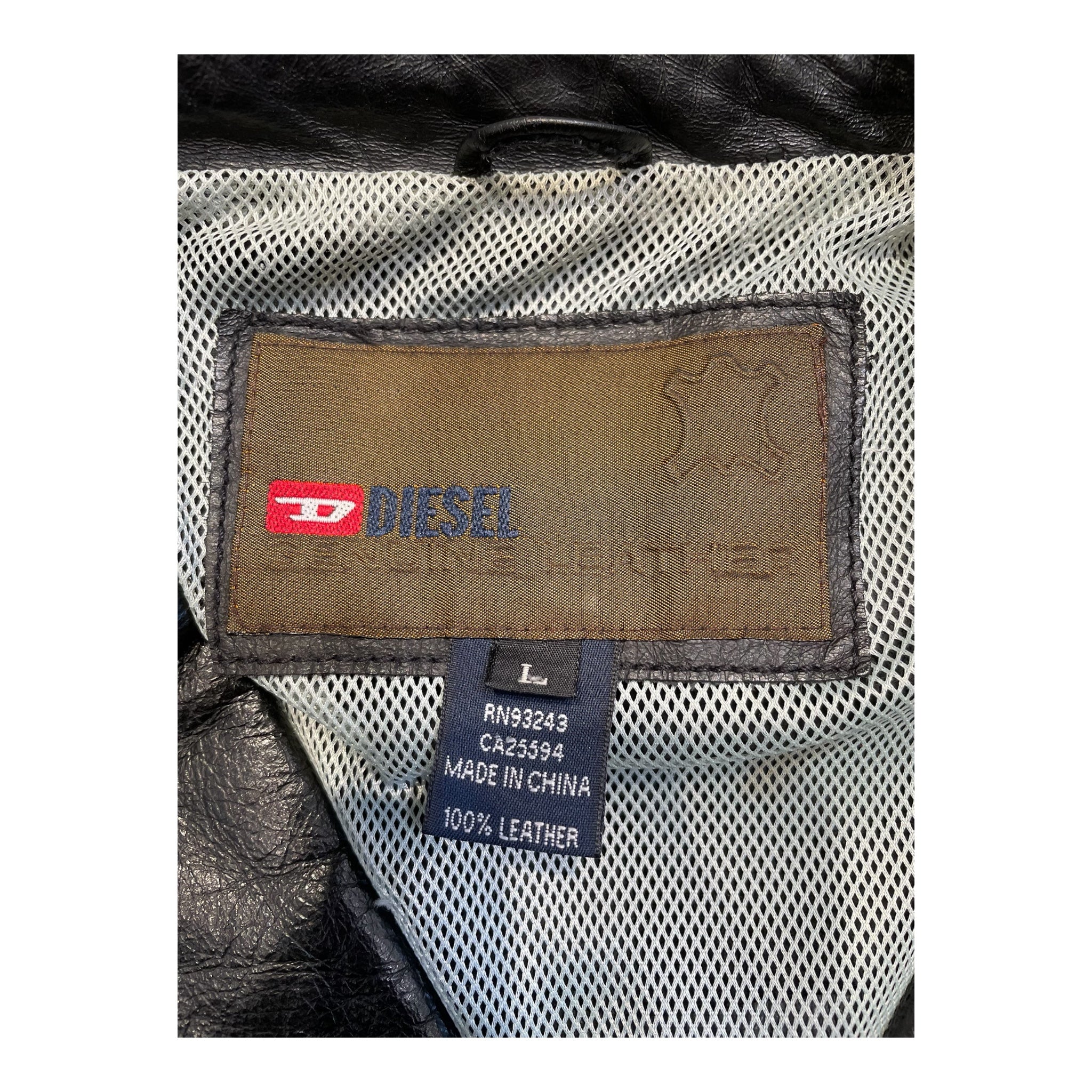 DIESEL/Leather Jkt/L/Leather/BLK/ view 3